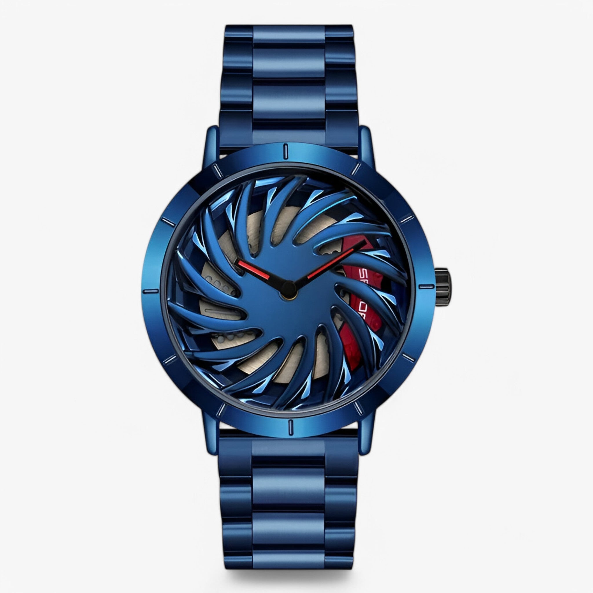 Orologio Sportivo da Uomo con Design a Volante - blu acciaio - design mens watch orologio orologio sportivo sportivo uomo volante watch for men watches - Concept Palermo
