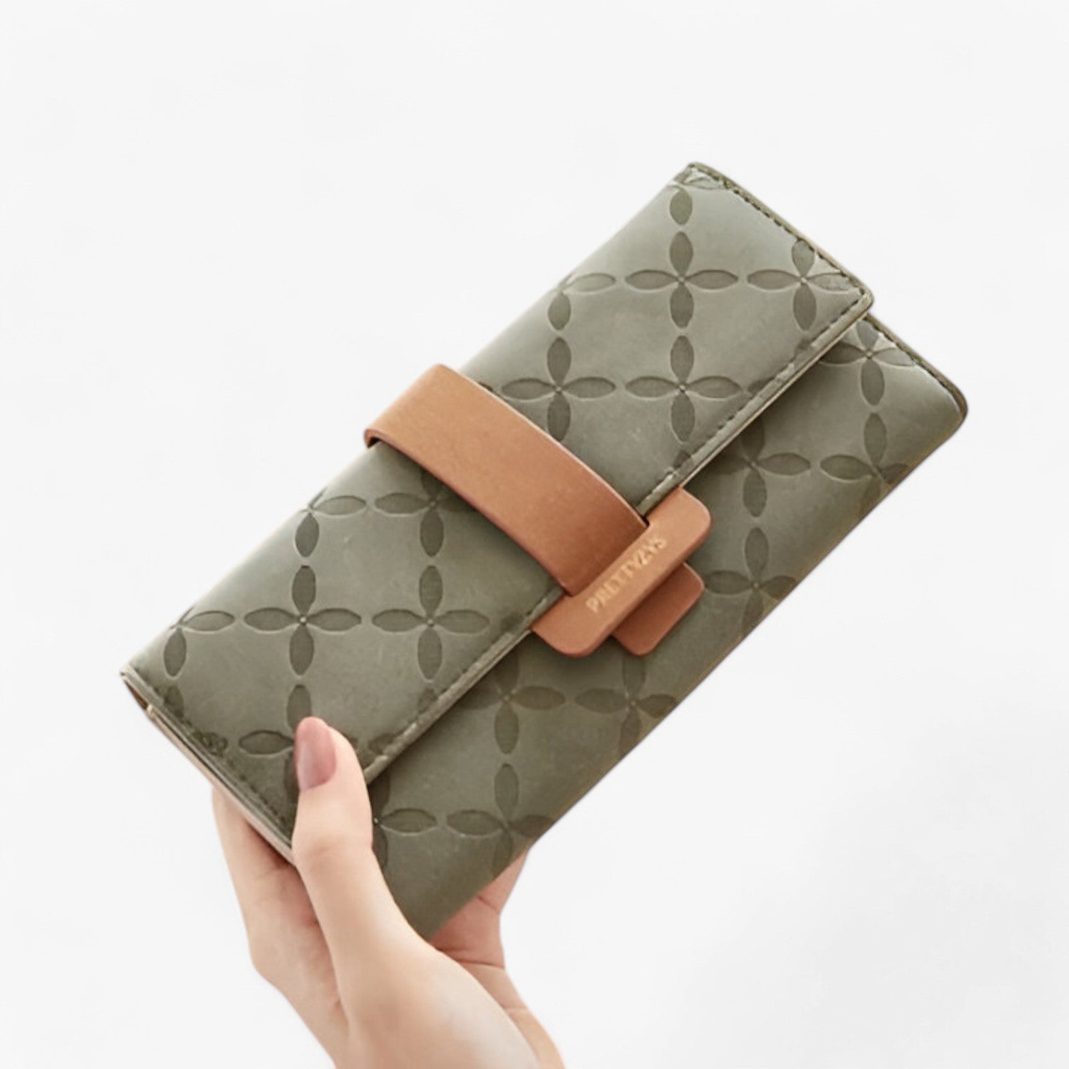 Portafoglio in pelle goffrata con design a soffietto intelligente Uomo - Verde scuro - design goffrata intelligente pelle portafoglio portafoglio pelle soffietto uomo wallet womens wallet - Concept Palermo