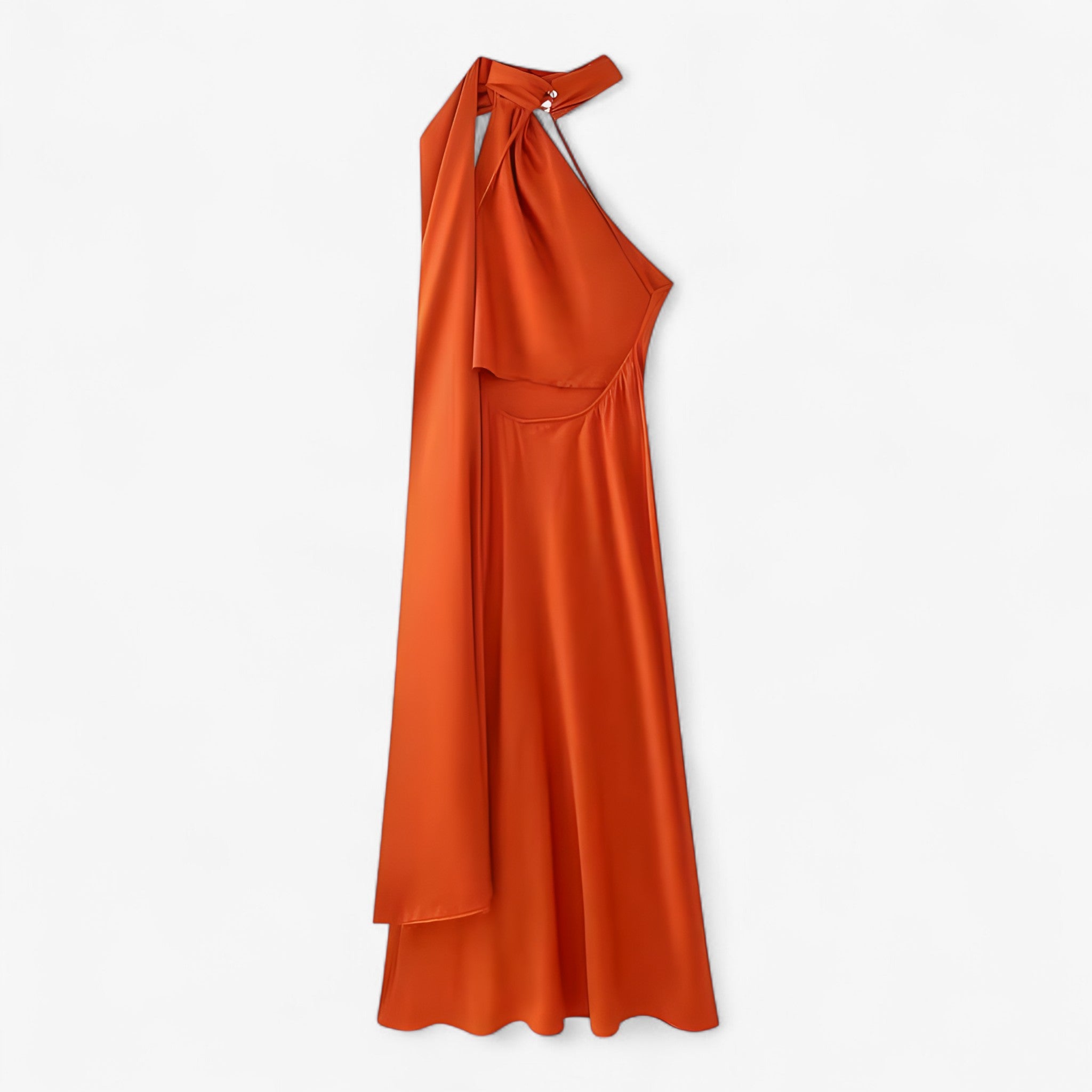 Abito da Sera Sofisticato con Schiena Scoperta e Strascico Fluido - - abito abito sera DRESS Dresses fluido robes schiena scoperta sera sofisticato - Concept Palermo
