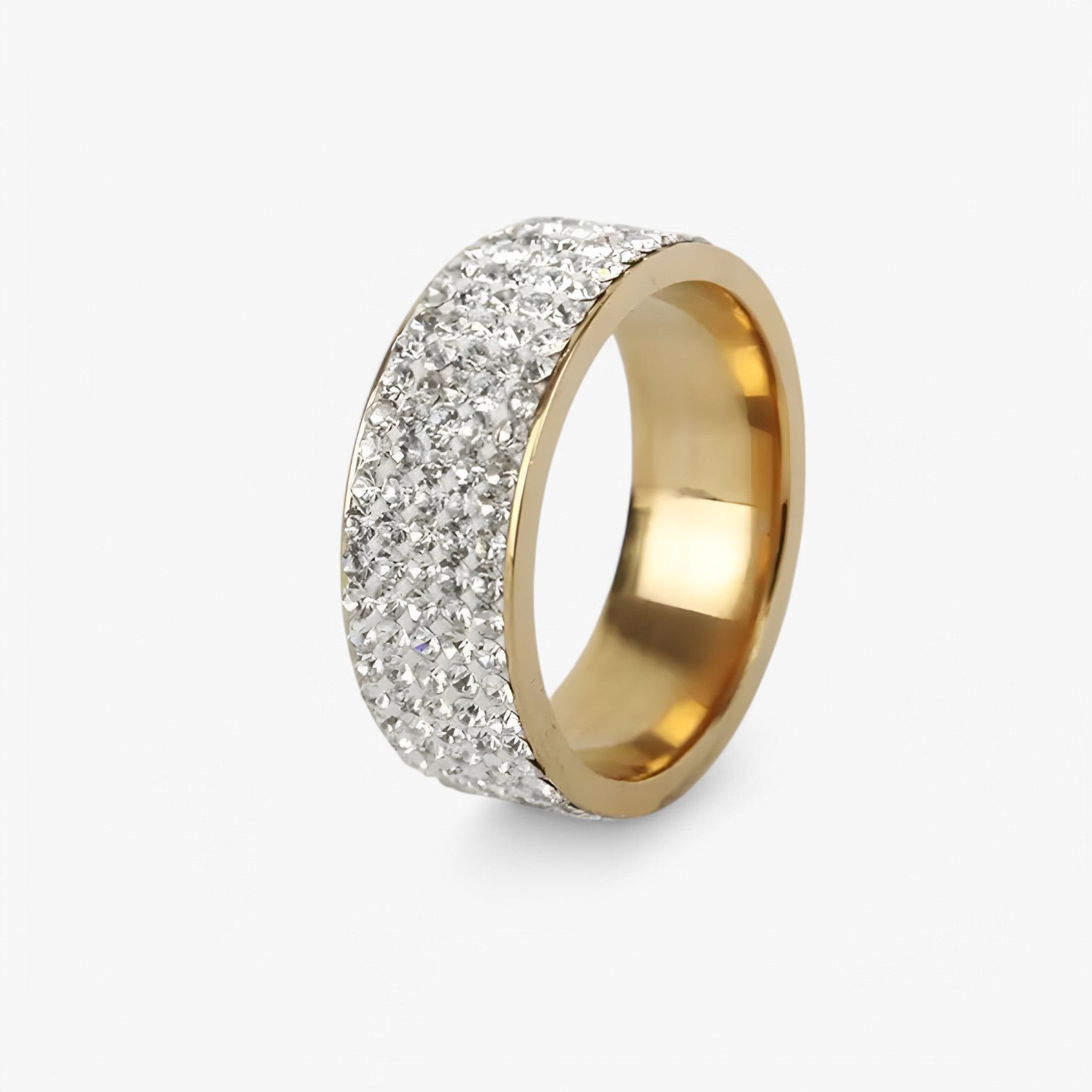 Anello di lusso in acciaio inox con pietra di cristallo – fede nuziale Uomo - - Accessories Jewelry acciaio anello anello acciaio cristallo fede inox jewelry nuziale Rings womens ring - Concept Palermo