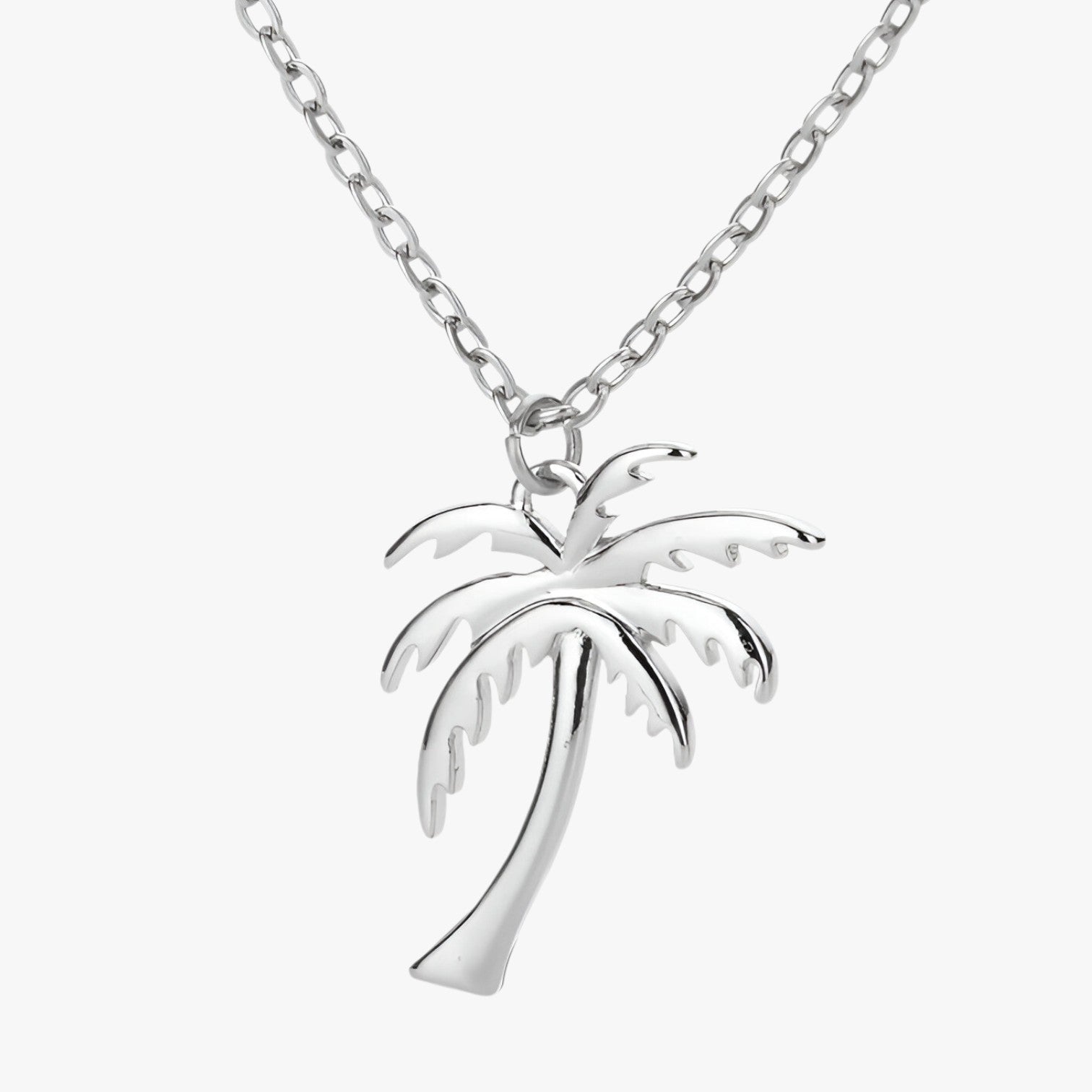 Delicata collana palma estiva Lana - Colore Argento 45cm Cina - collana delicata delicata collana elegant womens necklaces estiva jewelry lana necklace NECKLACES Necklaces for Women palma - Concept Palermo