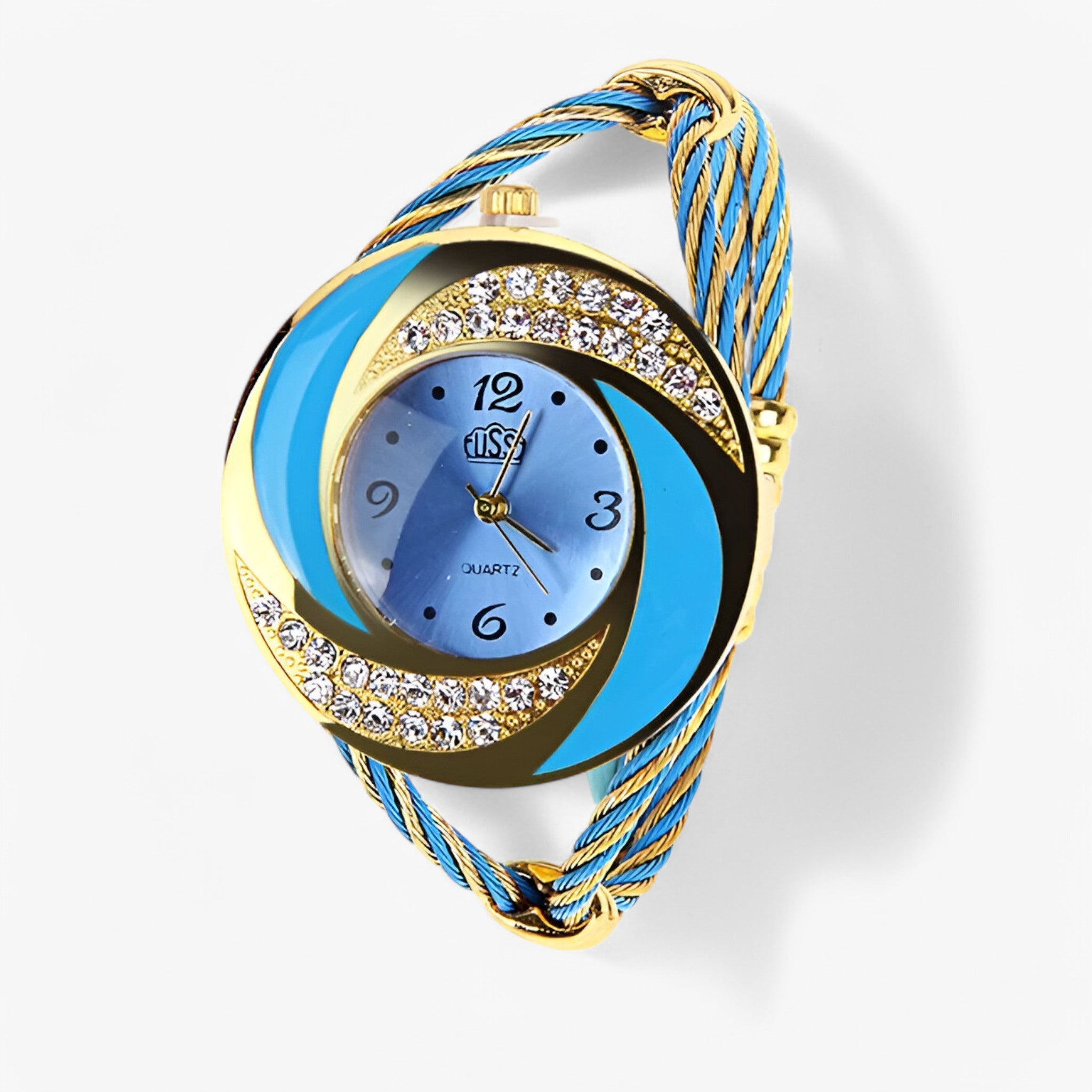 Orologio al quarzo con bracciale a cristalli Uomo - Blu - bracciale cristalli male watch orologio orologio quarzo quarzo uomo watch for men watches - Concept Palermo