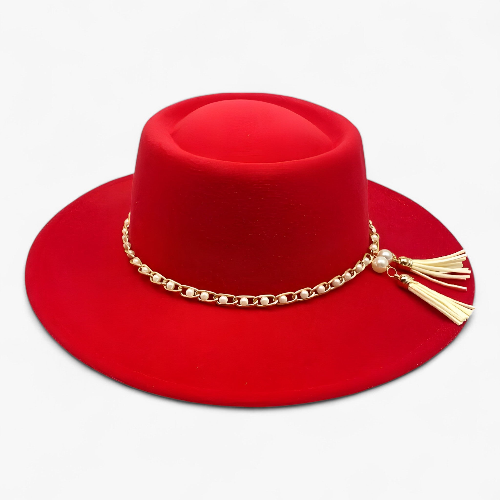 Cappello Fedora in Lana con Perle - 13 - cappello cappello fedora fedora jannela | cappello fedora in lana con perle - €25 lana perle - Concept Palermo