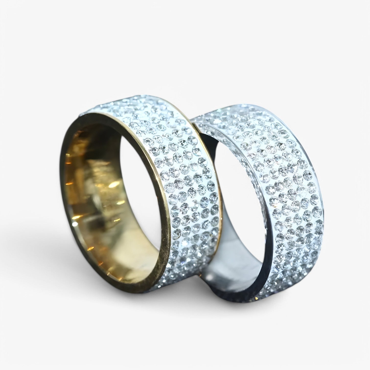 Anello di lusso in acciaio inox con pietra di cristallo – fede nuziale Uomo - - Accessories Jewelry acciaio anello anello acciaio cristallo fede inox jewelry nuziale Rings womens ring - Concept Palermo