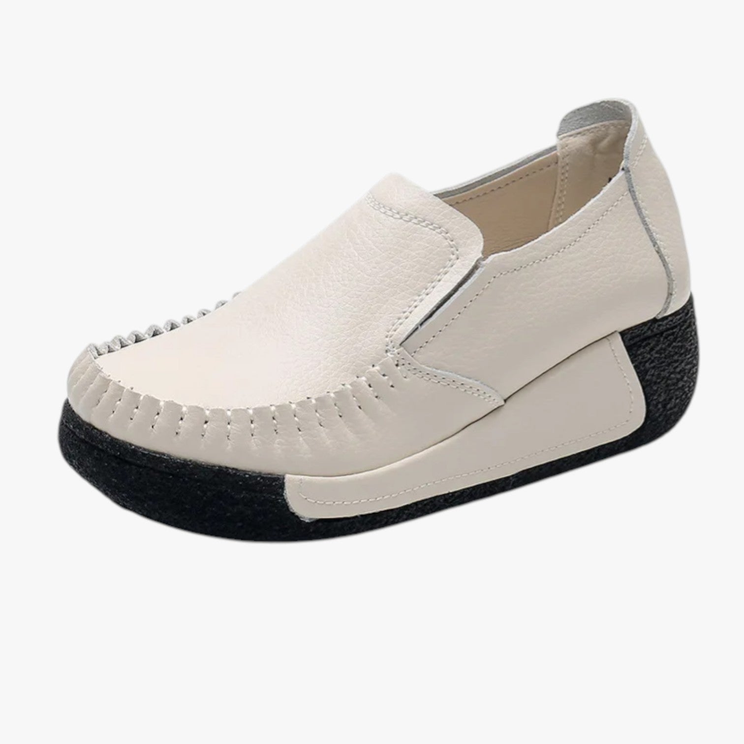 Mocassini in vera pelle - Morbidi e comodi con plateau per le mamme - beige - comodi mamme mocassini mocassini vera morbidi pelle plateau shoes shoes for women womens shoes - Concept Palermo