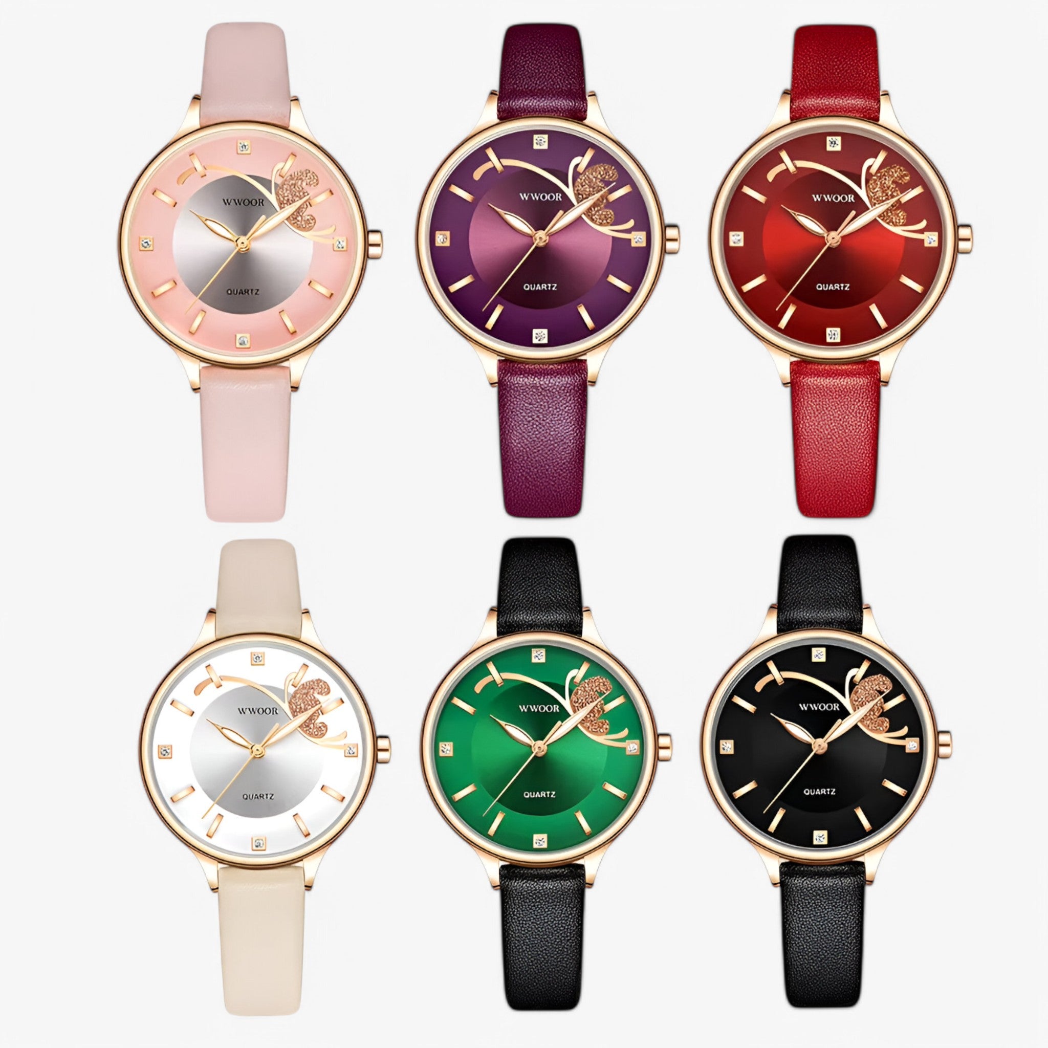 Orologio di lusso al quarzo in pelle bianca - - bianca orologio orologio quarzo pelle quarzo watch for women watches - Concept Palermo