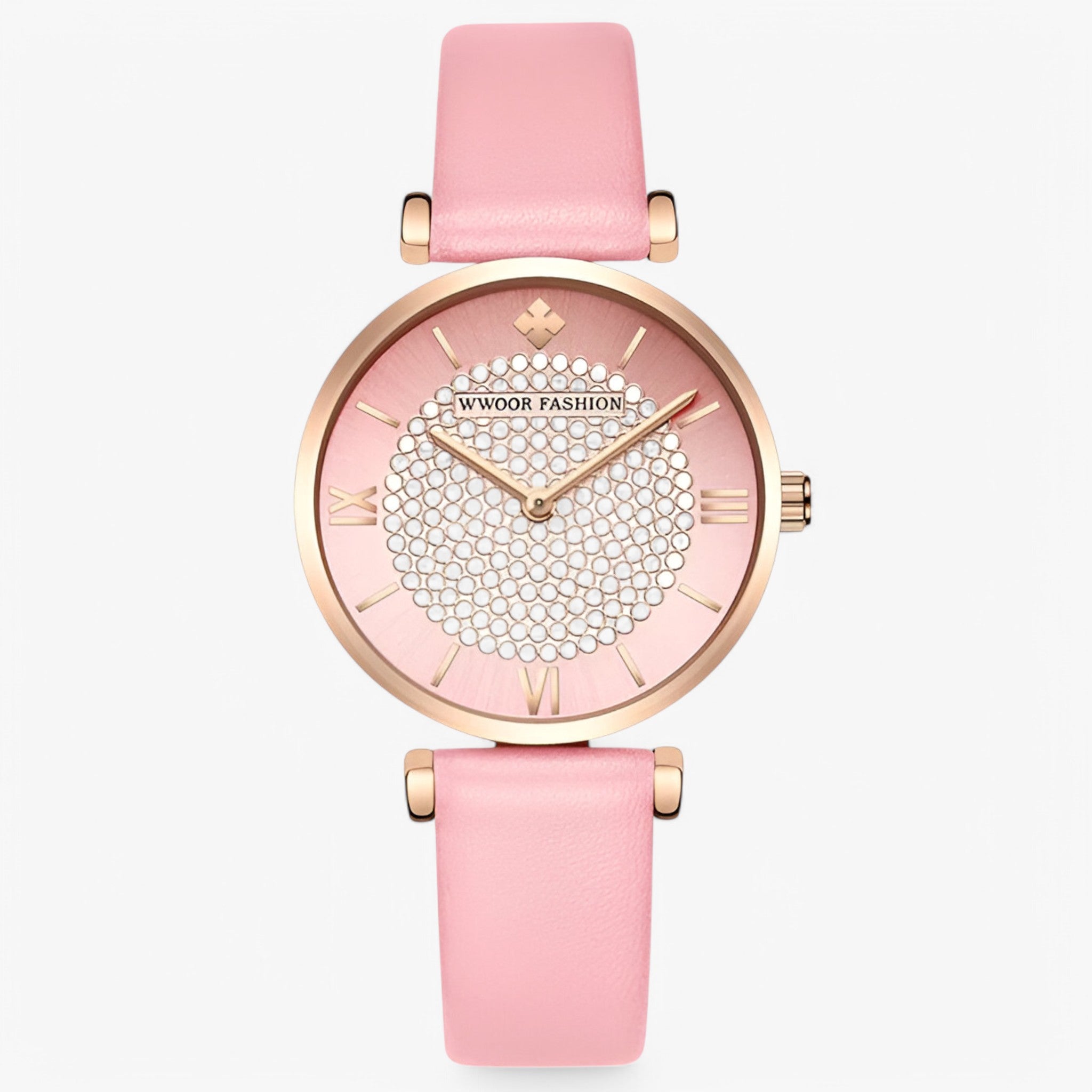 Orologio in pelle rossa Uomo - rosa - orologio orologio pelle pelle rossa uomo watch for women watches - Concept Palermo