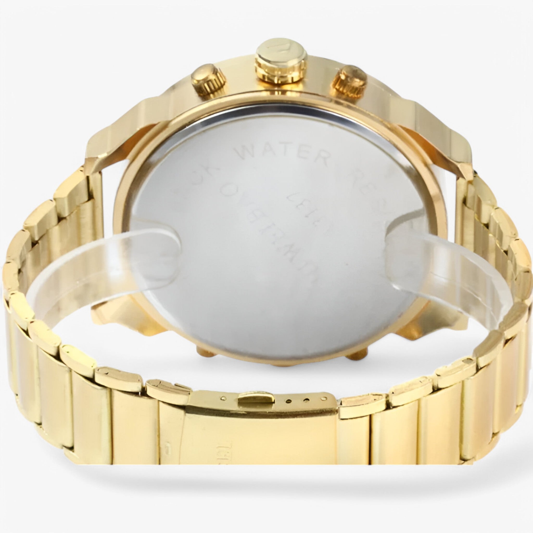 Orologio di Lusso in Acciaio Dorato a Doppio Fuso Orario - - accessoires acciaio doppio fuso horloges orario orologio orologio acciaio watches - Concept Palermo