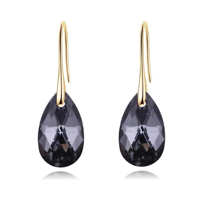 Orecchini a Goccia Donna Eleganti con Cristalli Luminosi Trasparenti - - cristallo donna Earrings for Women Girls goccia jewelry New Fashion Earrings orecchini orecchini goccia - Concept Palermo