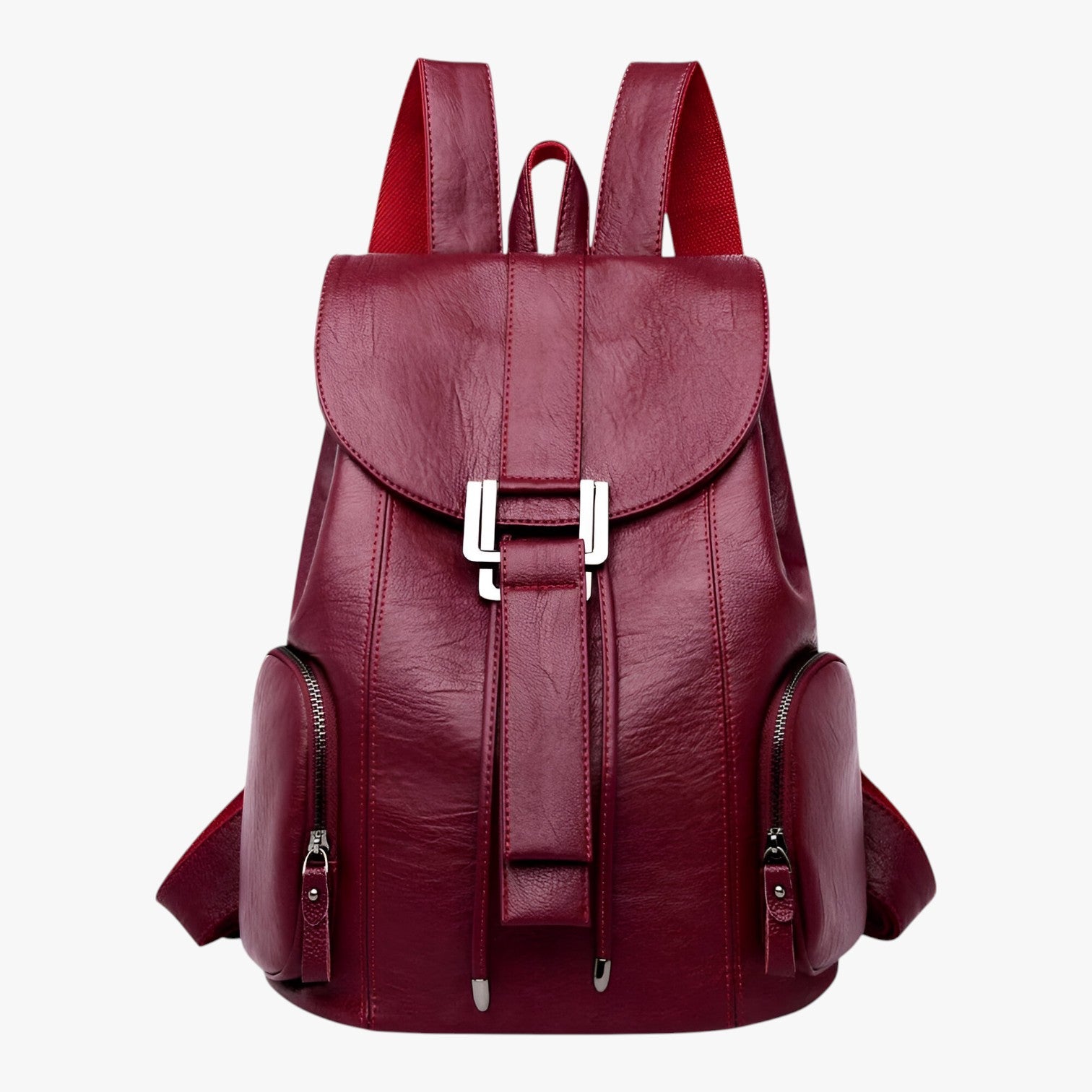 Zaino Grande Capacità in Vera Pelle Nera da Donna, Elegante e Funzionale - Rosso vino - alla Backpacks Bags capacità moda pelle zaino zaino pelle - Concept Palermo