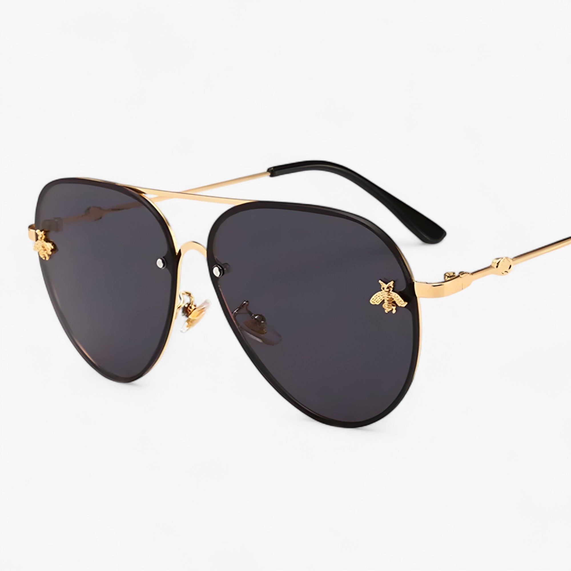 Occhiali da sole Bee Pilot vintage con montatura in metallo Uomo - - Fashion Sunglasses men sunglasses polarized mens sunglasses metallo montatura occhiali occhiali sole pilot Polarized man sunglasses sole sunglasses sunglasses polarized men uomo - Concept Palermo
