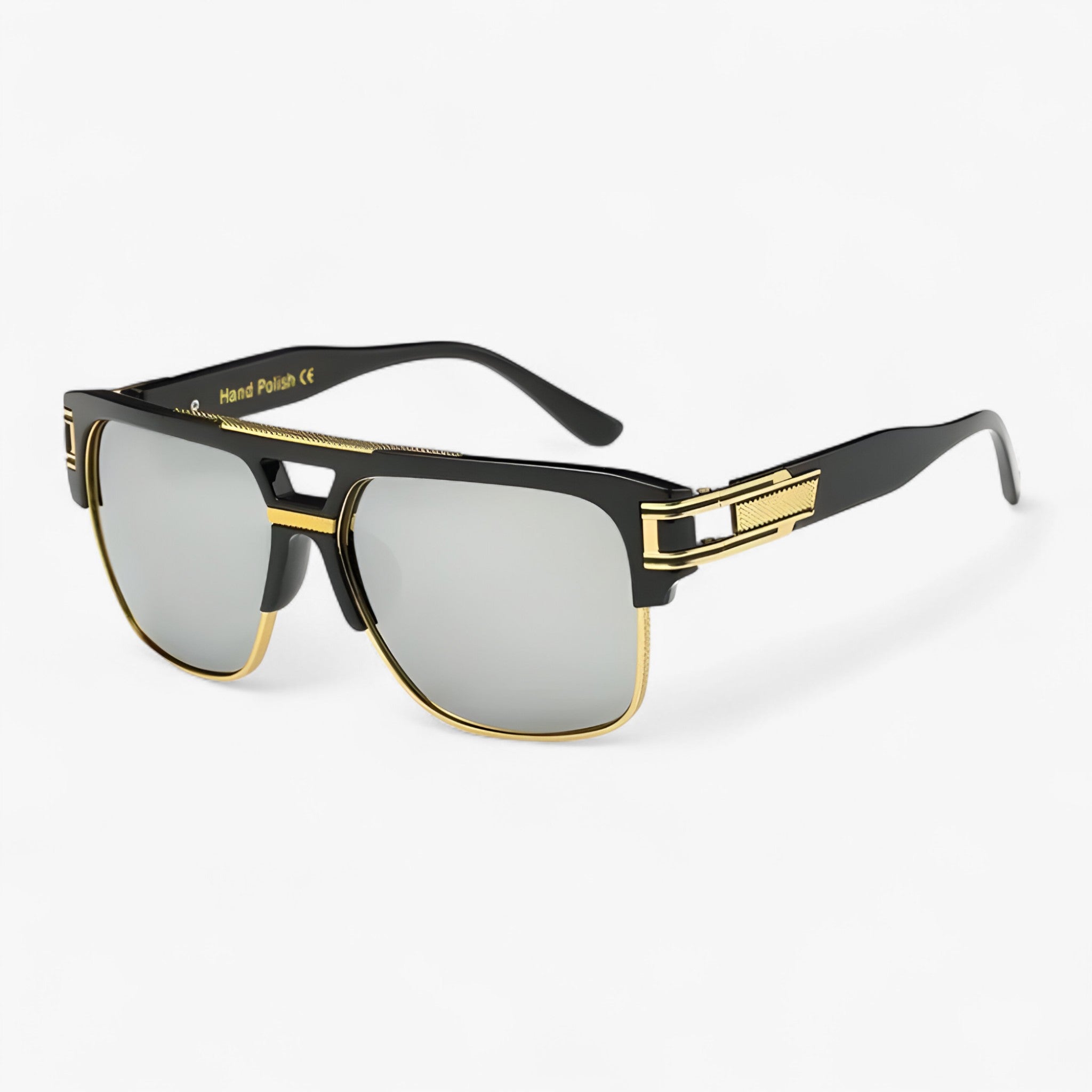 Occhiali da sole quadrati classici a specchio unisex Uomo - Nero Argento - classici Fashion Sunglasses men sunglasses polarized mens sunglasses occhiali occhiali sole Polarized man sunglasses quadrati sole specchio Sunglasses sunglasses polarized men unisex - Concept Palermo