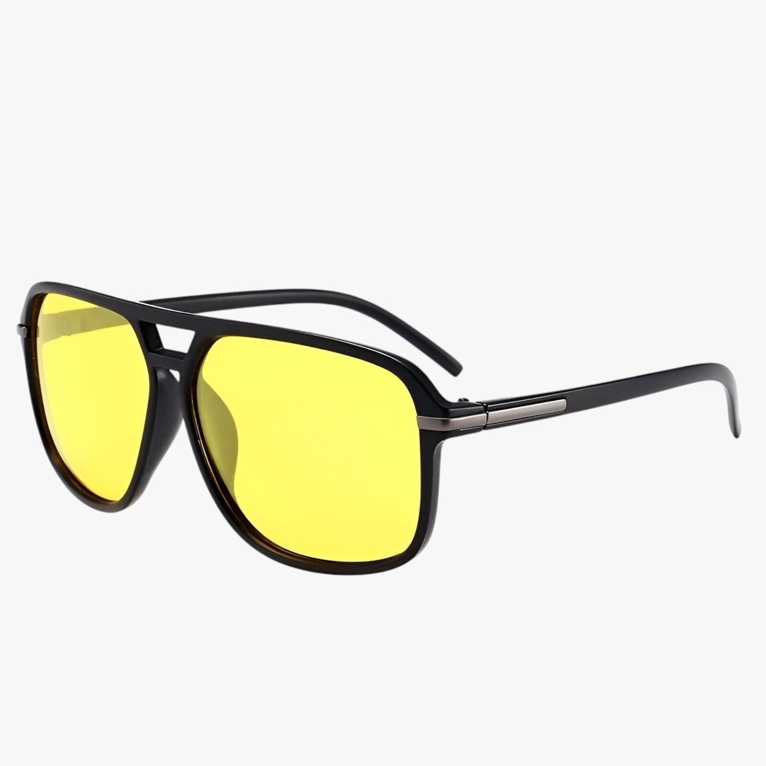 Occhiali da sole a forma di pilota vintage con protezione UV400 Uomo - GEEL (NACHTZICHT) - forma mens accessory mens sunglasses occhiali occhiali sole pilota protezione sole sunglasses uomo - Concept Palermo