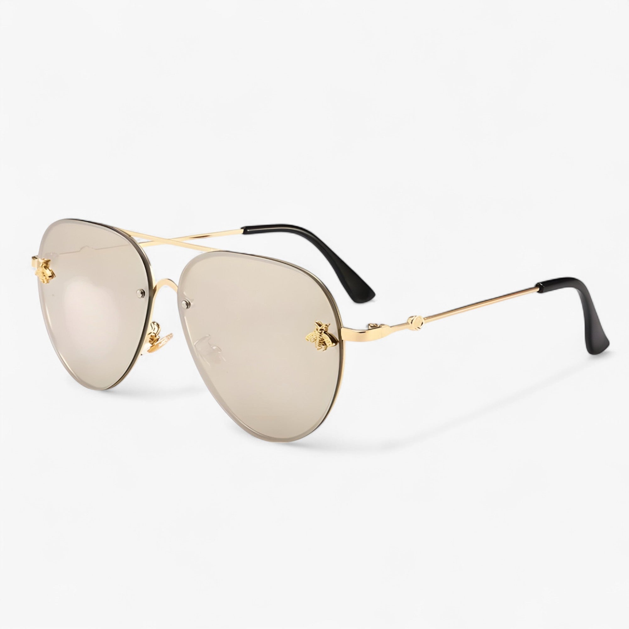 Occhiali da sole Bee Pilot vintage con montatura in metallo Uomo - - Fashion Sunglasses men sunglasses polarized mens sunglasses metallo montatura occhiali occhiali sole pilot Polarized man sunglasses sole sunglasses sunglasses polarized men uomo - Concept Palermo