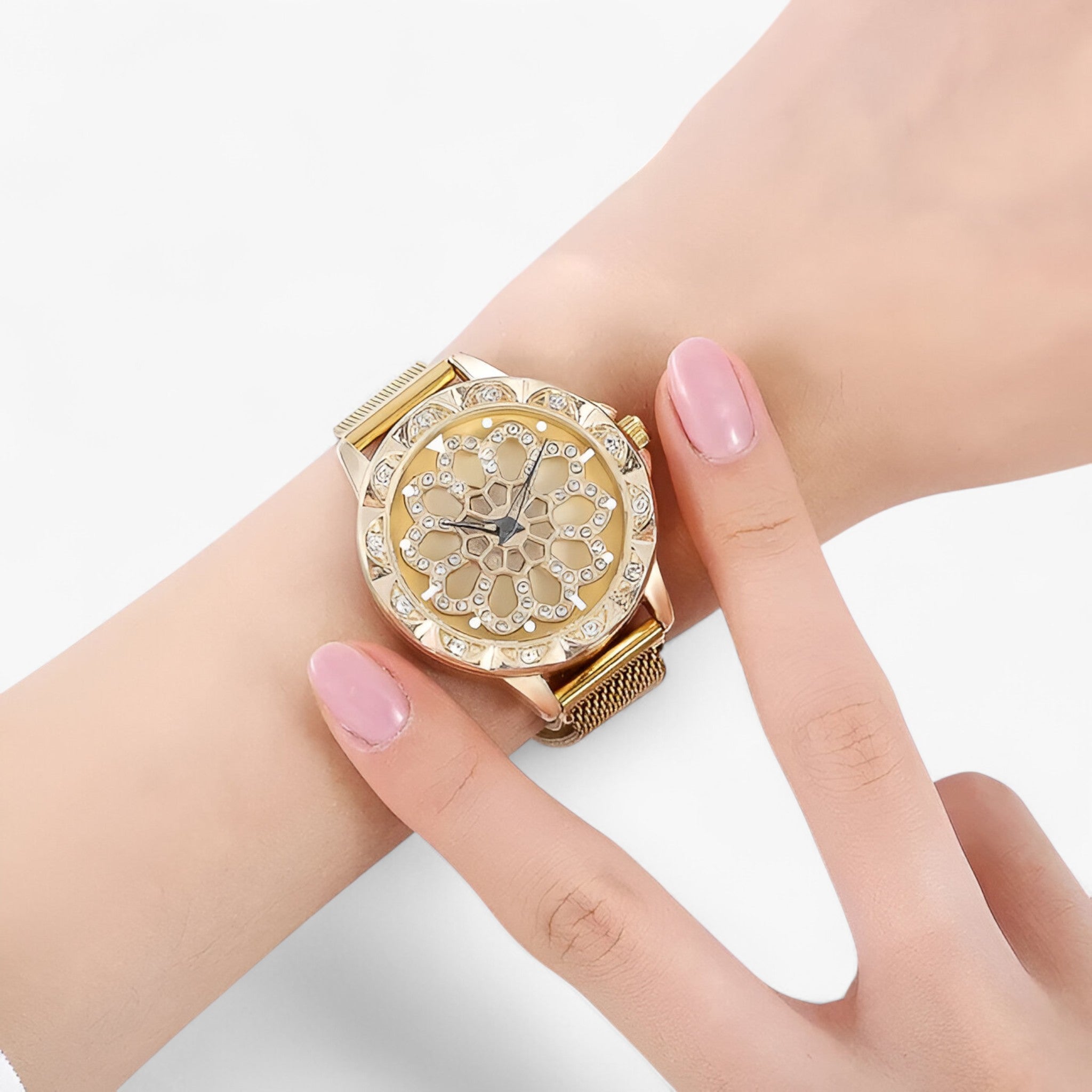 Orologio da donna con fibbia magnetica floreale - - donna female watch fibbia floreale magnetica orologio orologio donna watch for women watches - Concept Palermo