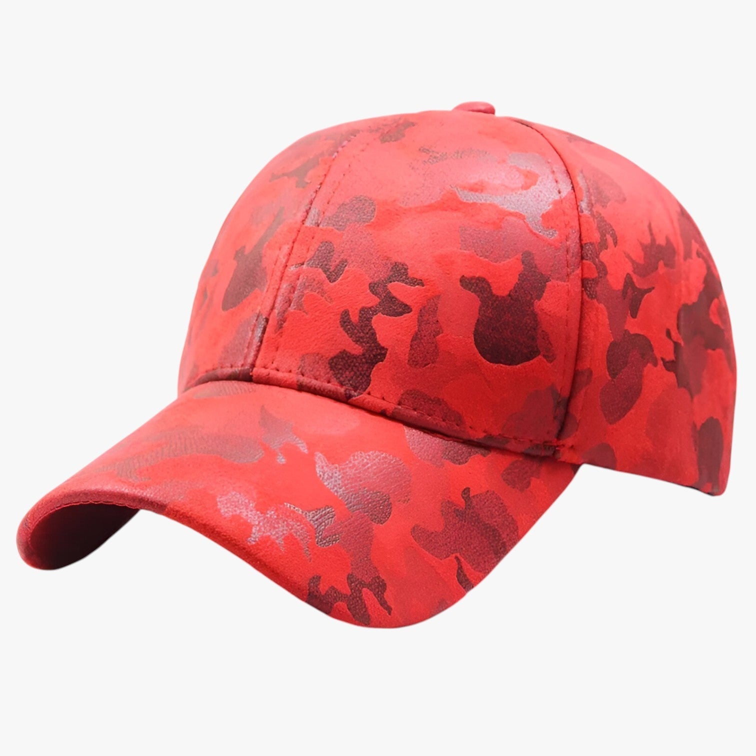 Cappellino da baseball in suede camouflage per ogni look Lino Uomo Pelle - rosso Regolabile - baseball Baseball caps camouflage cappellino cappellino baseball caps lino look men's hat mens accessory mens cap ogni - Concept Palermo