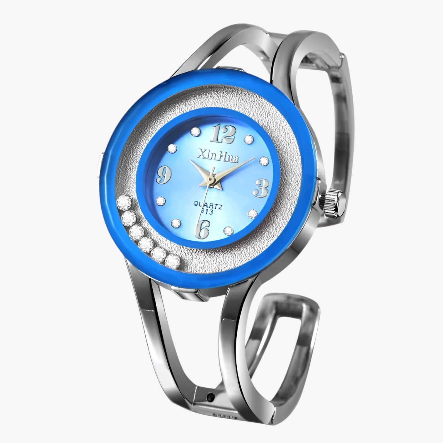 Orologio con bracciale in cristallo Donna - BLU CIELO - bracciale cristallo donna female watch ladies watch orologio orologio bracciale watch watch for women watches - Concept Palermo