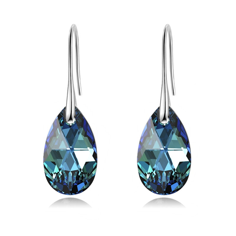 Orecchini a Goccia Donna Eleganti con Cristalli Luminosi Trasparenti - Cristallo BBL - cristallo donna Earrings for Women Girls goccia jewelry New Fashion Earrings orecchini orecchini goccia - Concept Palermo