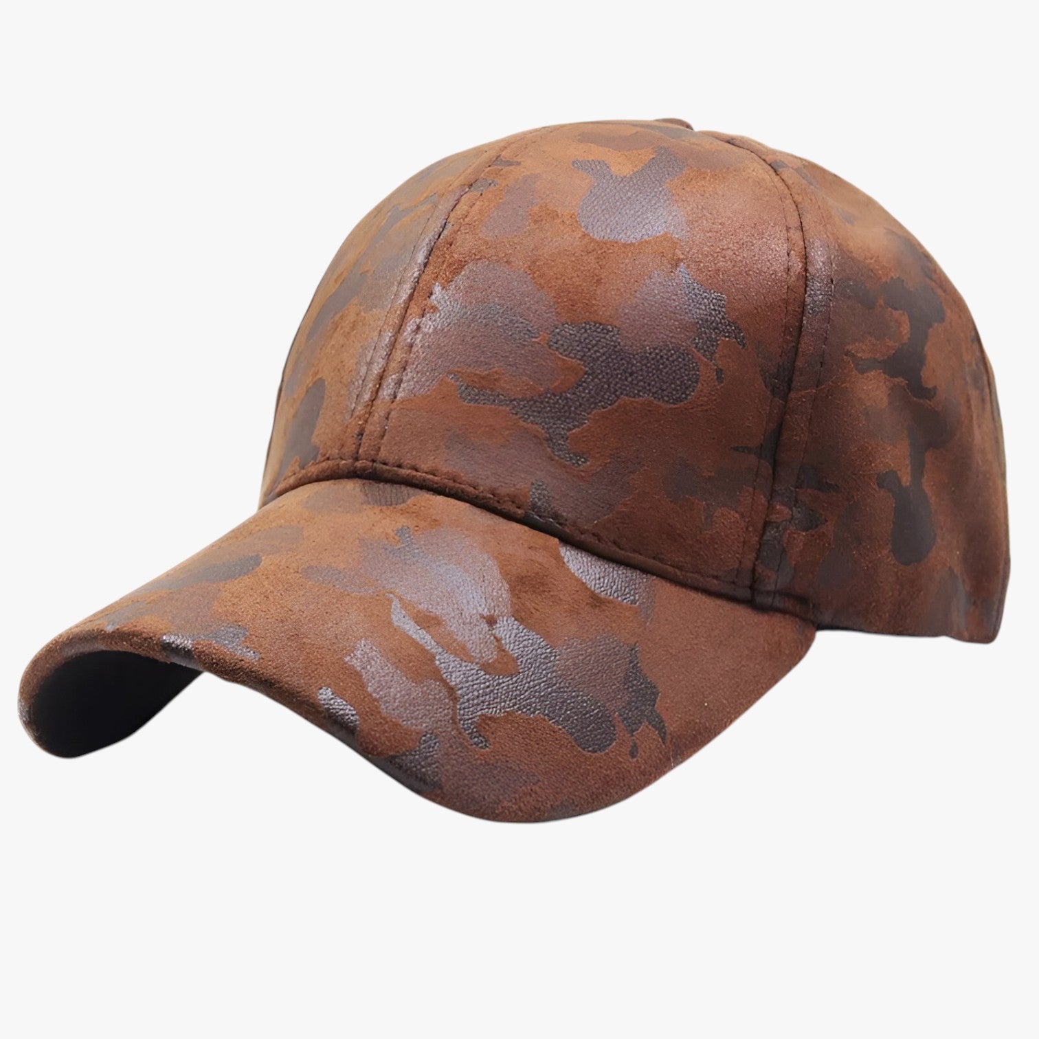 Cappellino da baseball in suede camouflage per ogni look Lino Uomo Pelle - marrone Regolabile - baseball Baseball caps camouflage cappellino cappellino baseball caps lino look men's hat mens accessory mens cap ogni - Concept Palermo