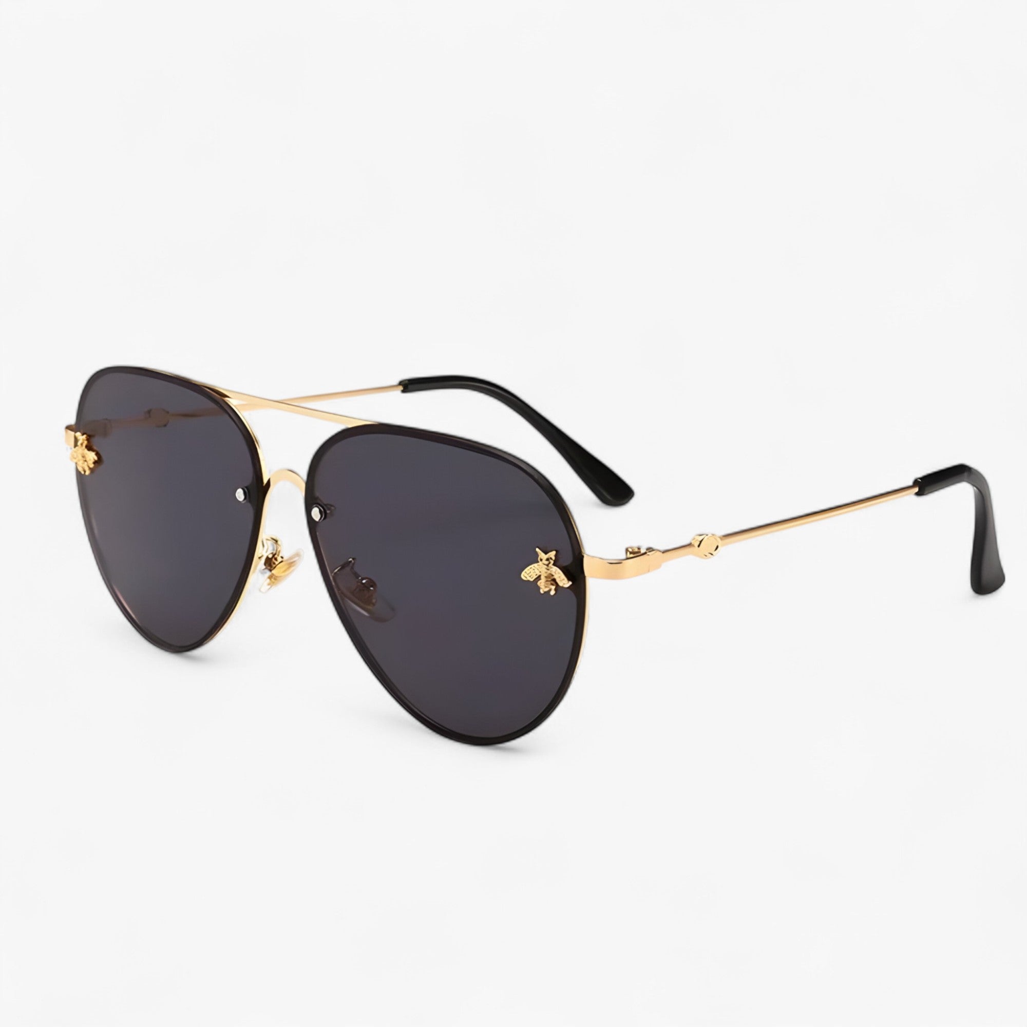 Occhiali da sole Bee Pilot vintage con montatura in metallo Uomo - - Fashion Sunglasses men sunglasses polarized mens sunglasses metallo montatura occhiali occhiali sole pilot Polarized man sunglasses sole sunglasses sunglasses polarized men uomo - Concept Palermo