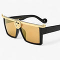 Gafas de sol retro cuadradas estilo león Hombre