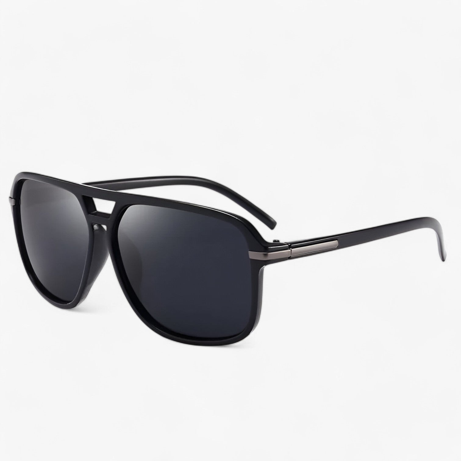 Occhiali da sole a forma di pilota vintage con protezione UV400 Uomo - FEL ZWART - ZWART - forma mens accessory mens sunglasses occhiali occhiali sole pilota protezione sole sunglasses uomo - Concept Palermo