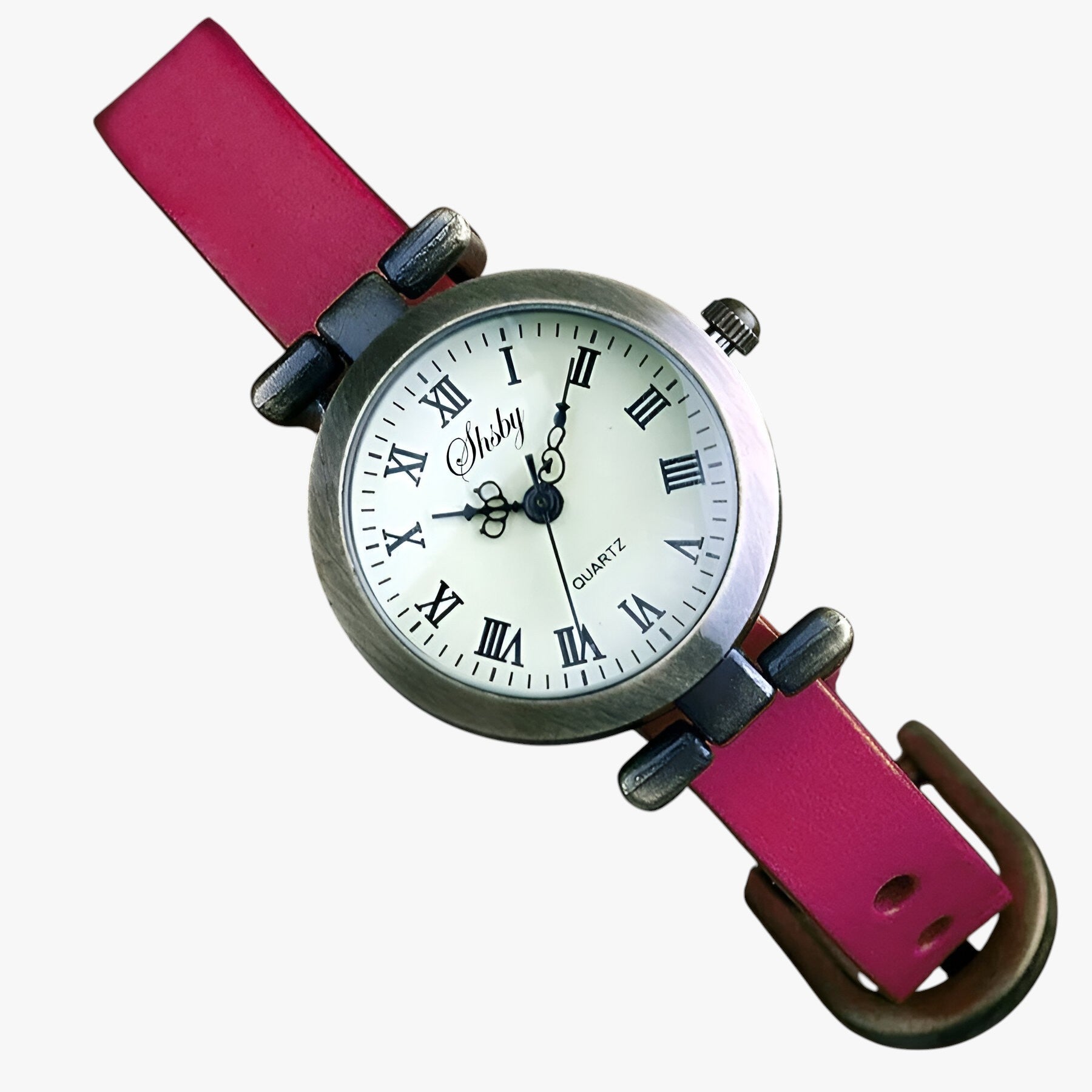 Orologio Donna Shsby Eleganza Vintage in Pelle per Sera - rosa - donna eleganza female watch orologio orologio donna pelle sera shsby vintage watch watch for women watches - Concept Palermo