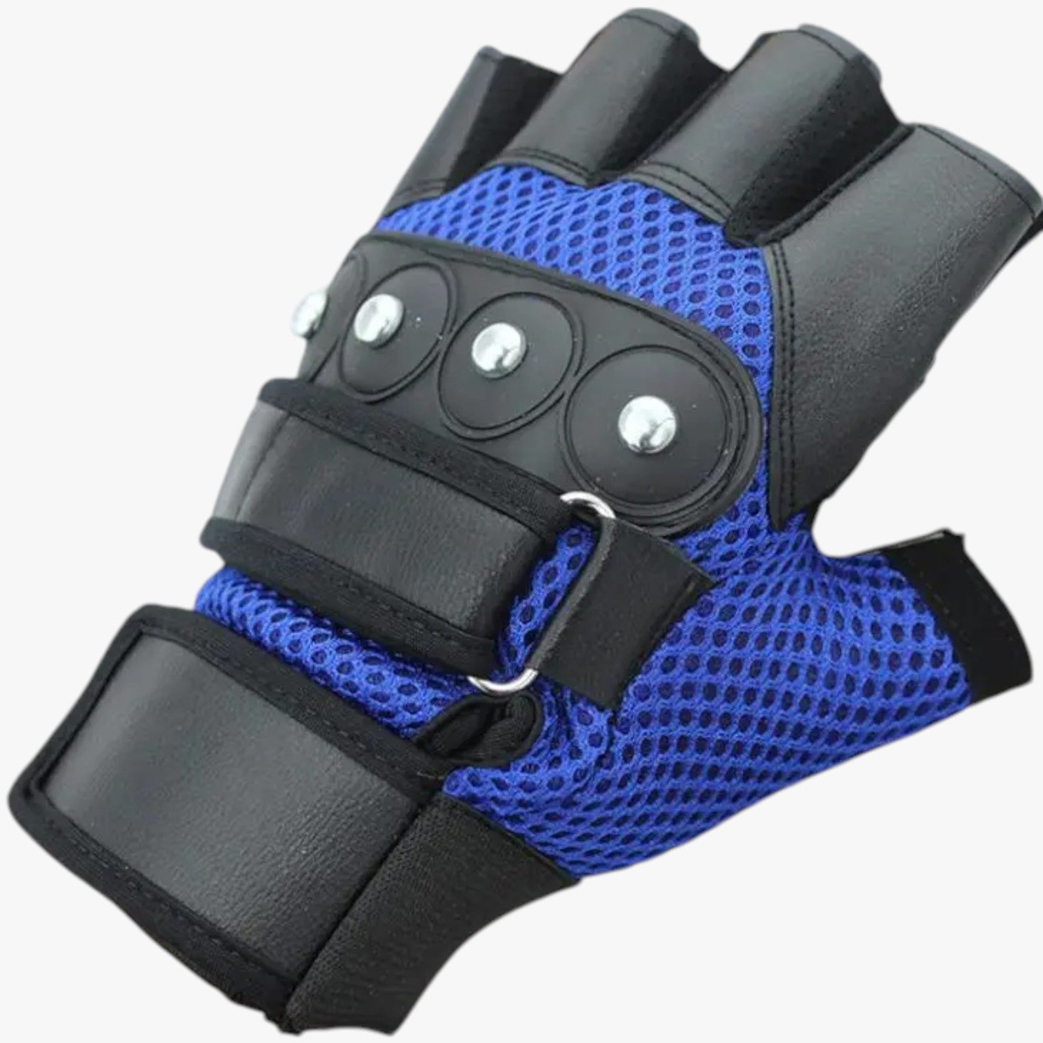 Guanti estivi da ciclismo con rivetti Uomo - Blu L - ciclismo estivi gloves gloves for men guanti guanti estivi mens gloves rivetti rory | guanti estivi da ciclismo con rivetti - €25 uomo - Concept Palermo