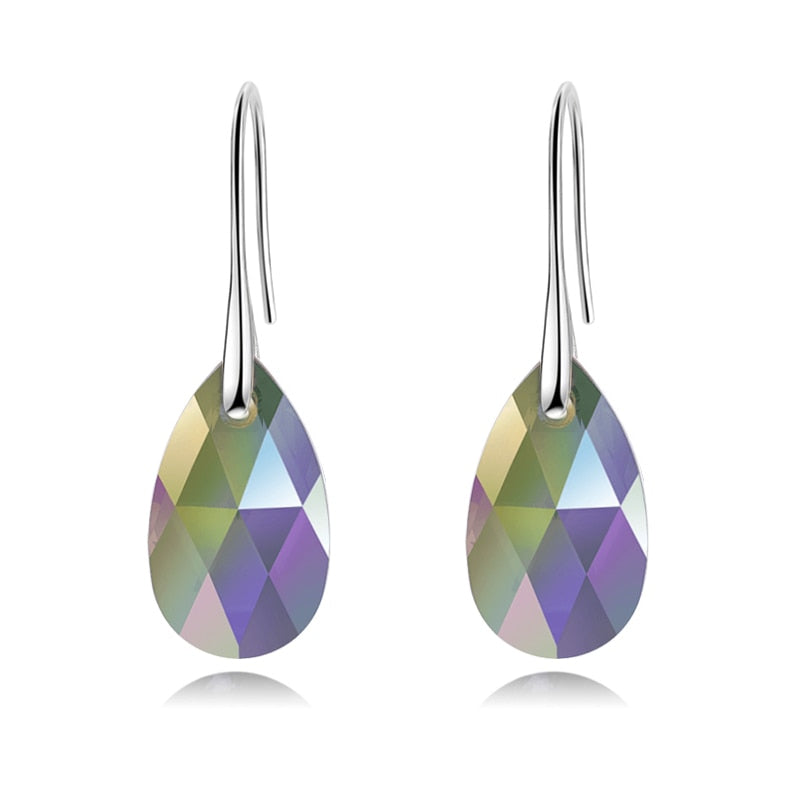 Orecchini a Goccia Donna Eleganti con Cristalli Luminosi Trasparenti - - cristallo donna Earrings for Women Girls goccia jewelry New Fashion Earrings orecchini orecchini goccia - Concept Palermo