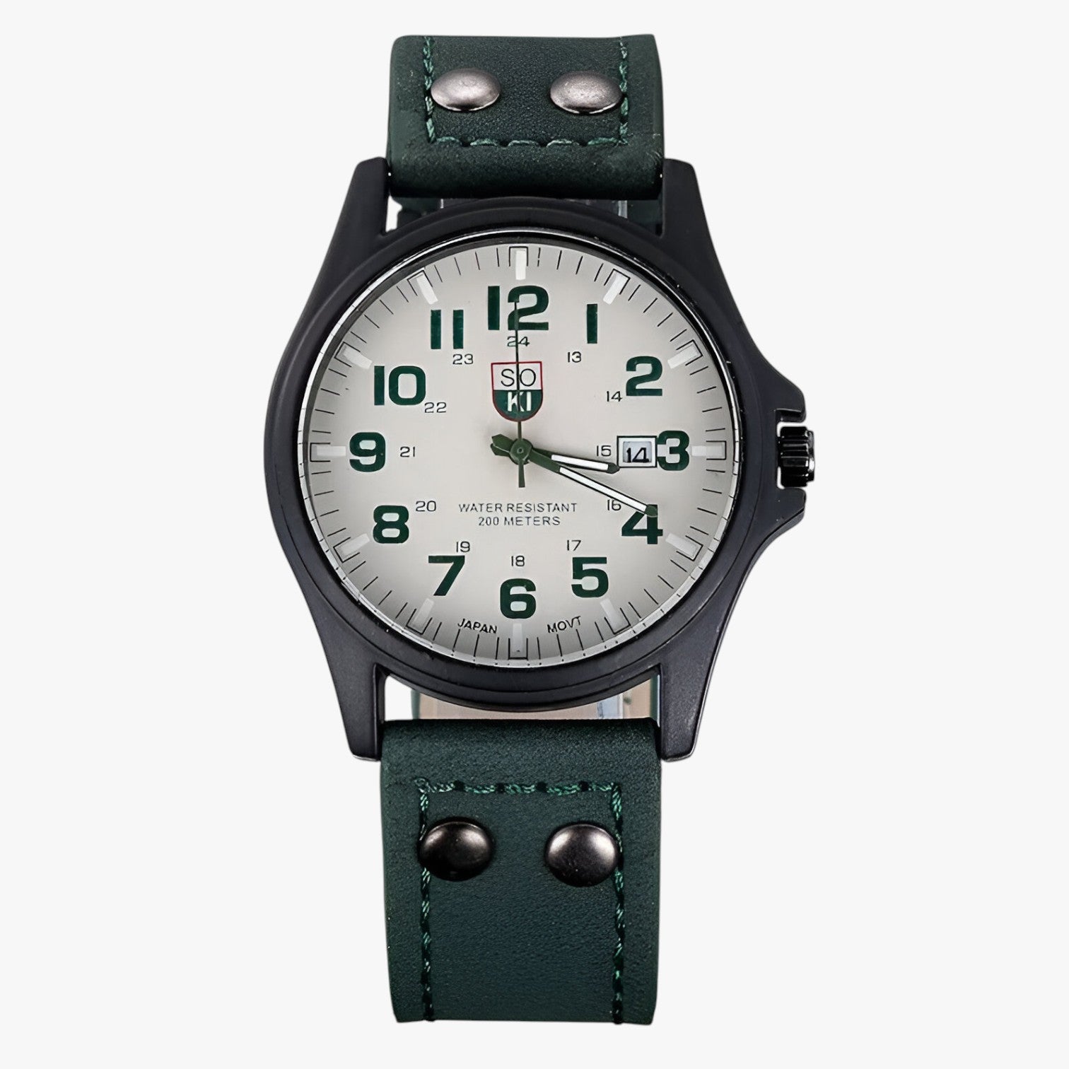 Orologio da uomo con data e stile sportivo - verde - data orologio orologio uomo sportivo stile uomo watch watch for men watches WATCHES FOR MEN - Concept Palermo