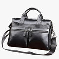 Bolso de viaje para hombre de piel auténtica maletín bandolera para portátil