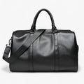 Bolsa de viaje para hombre en piel auténtica negra - grande y resistente