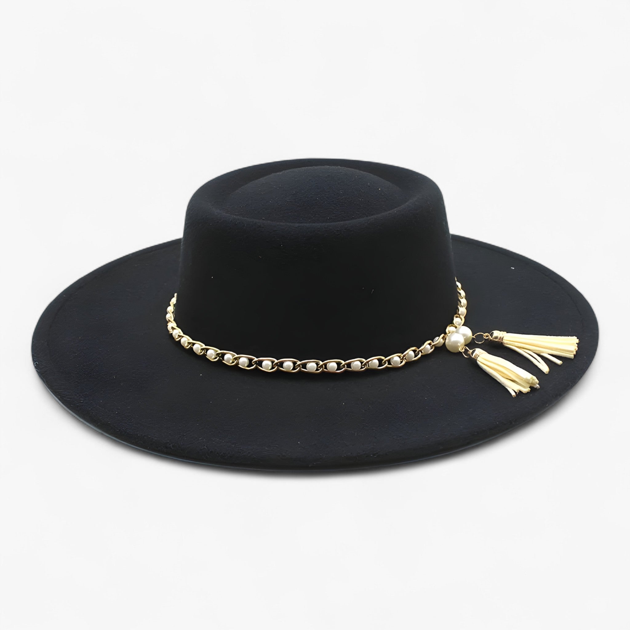 Cappello Fedora in Lana con Perle - 06 - cappello cappello fedora fedora jannela | cappello fedora in lana con perle - €25 lana perle - Concept Palermo