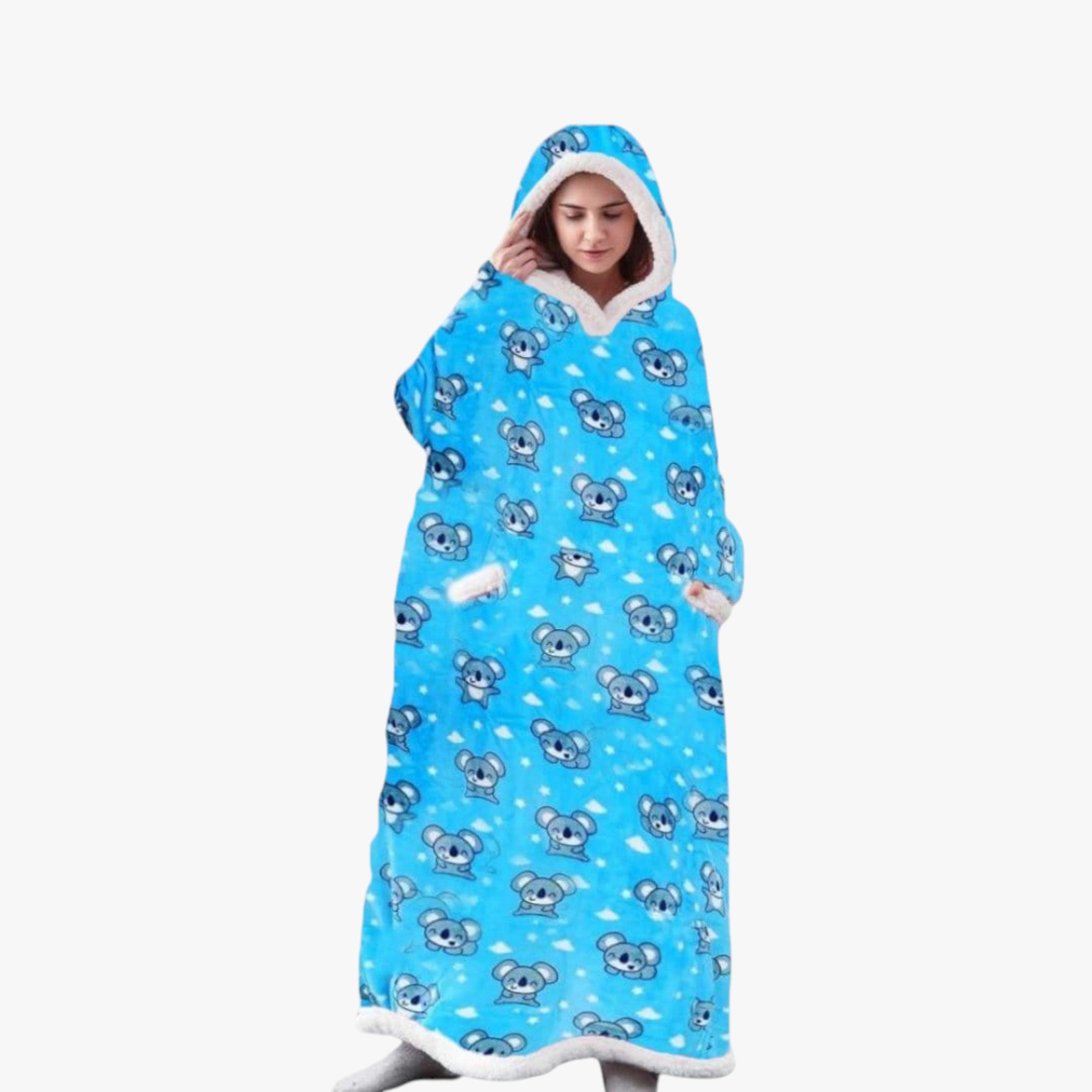 Coperta con Cappuccio Morbida e Reversibile Uomo - - accessori campeggio cappuccio casa comfort coperta coperta calda coperta cappuccio coperta con cappuccio coperta lavabile coperta morbida coperta reversibile coperte e plaid copertura sportiva felpa coperta morbida relax domestico reversibile uomo - Concept Palermo