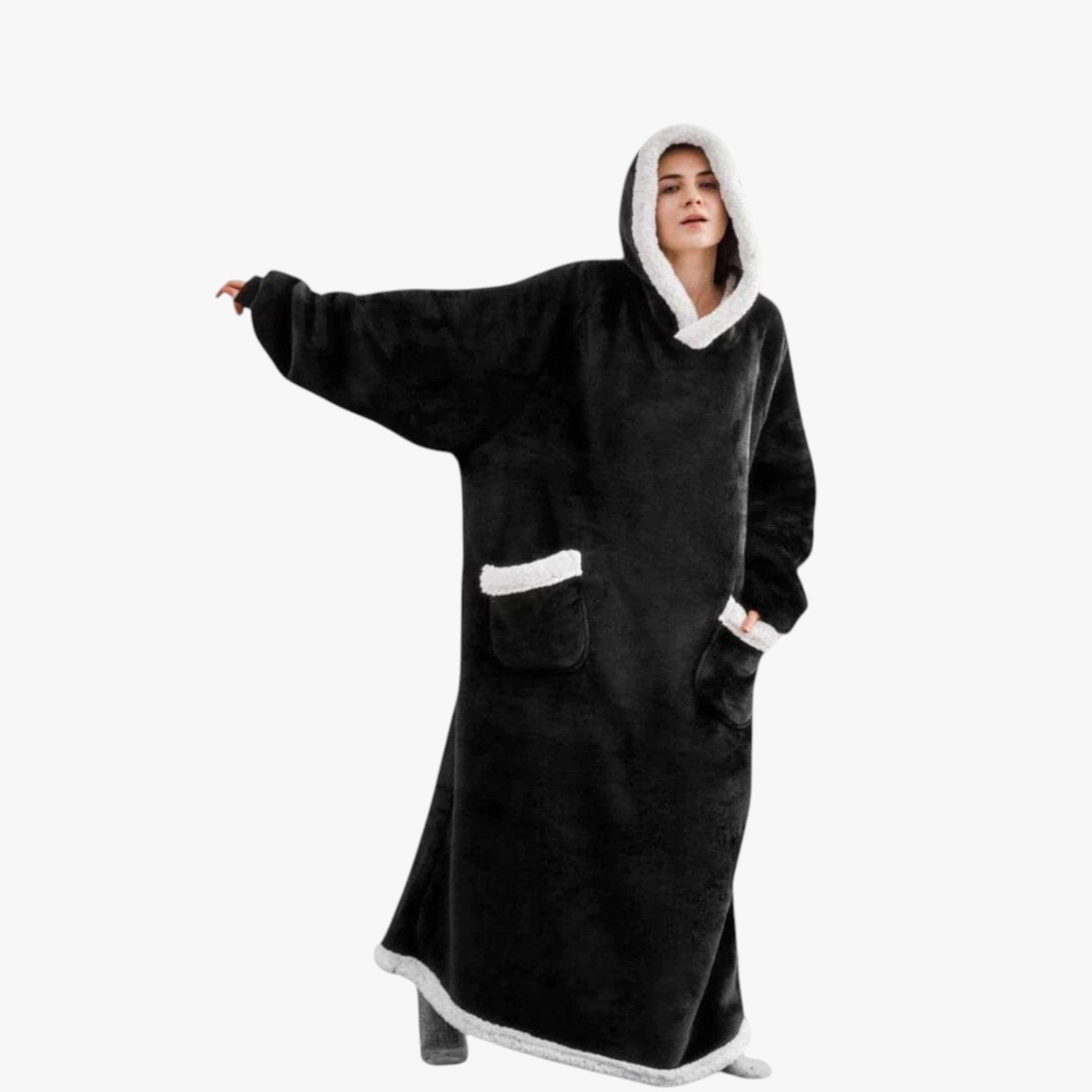 Coperta con Cappuccio Morbida e Reversibile Uomo - - accessori campeggio cappuccio casa comfort coperta coperta calda coperta cappuccio coperta con cappuccio coperta lavabile coperta morbida coperta reversibile coperte e plaid copertura sportiva felpa coperta morbida relax domestico reversibile uomo - Concept Palermo