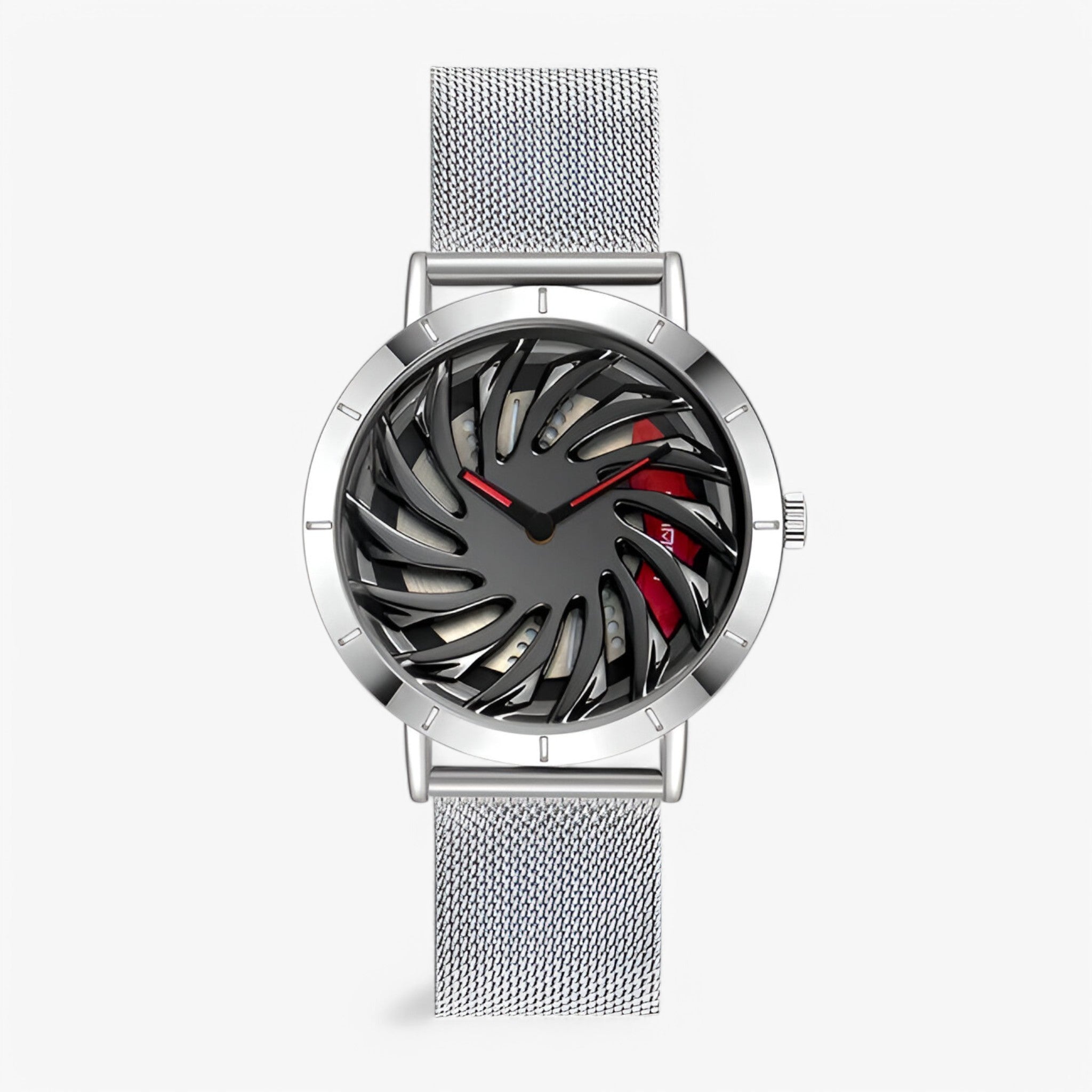 Orologio Sportivo da Uomo con Design a Volante - argento - design mens watch orologio orologio sportivo sportivo uomo volante watch for men watches - Concept Palermo