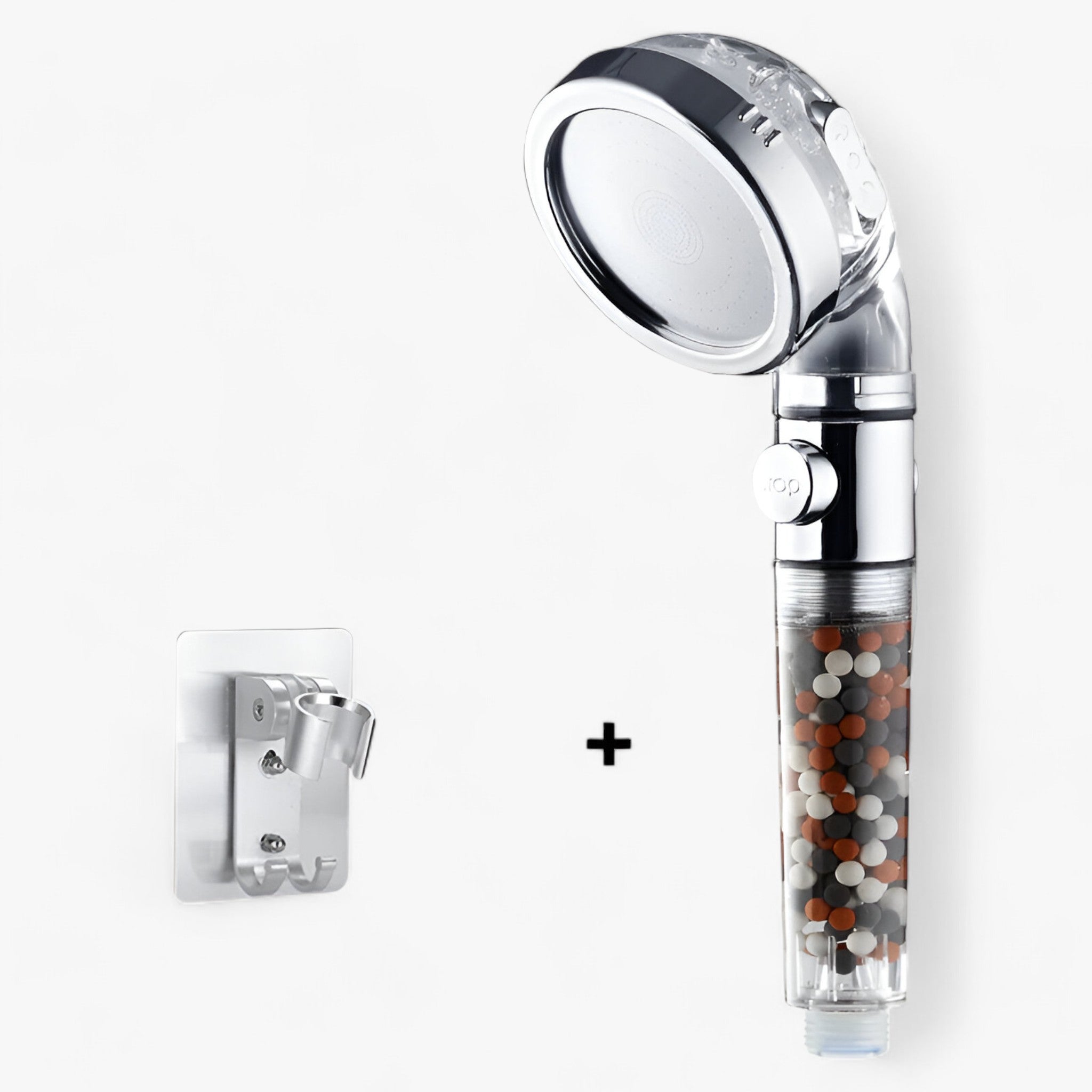 Soffione ad alta pressione - 3 impostazioni e filtro alla turmalina Pelle - Doccia e supporto - alla alta filtro home & garden huis & tuin impostazioni pelle pressione soffione - Concept Palermo