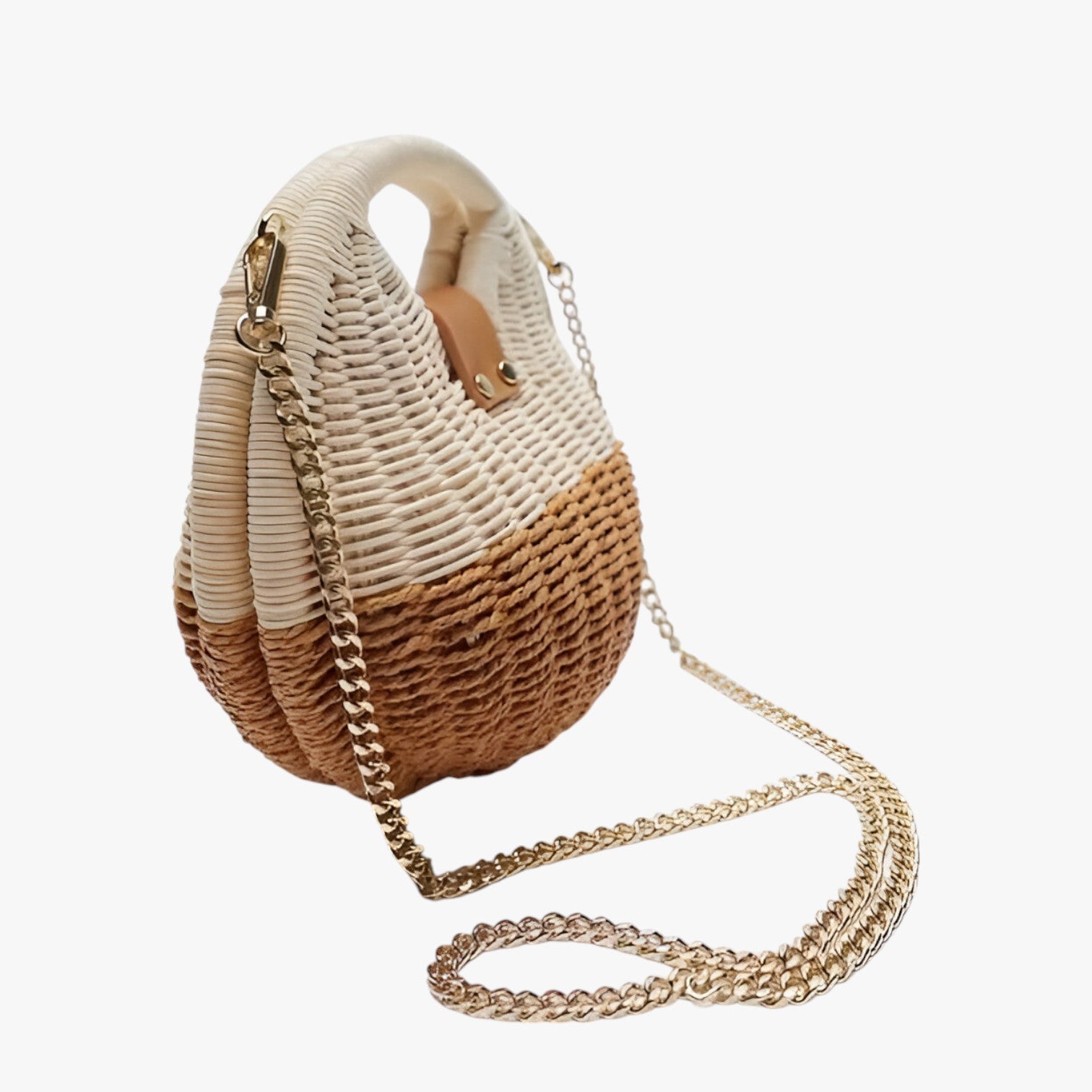 Borsa a Spalla in Paglia Bohemien – Estiva, Ampia e Stilosamente Pelle - - ampia bags bohemien borsa borsa spalla estiva handbags paglia pelle Women's handbags - Concept Palermo