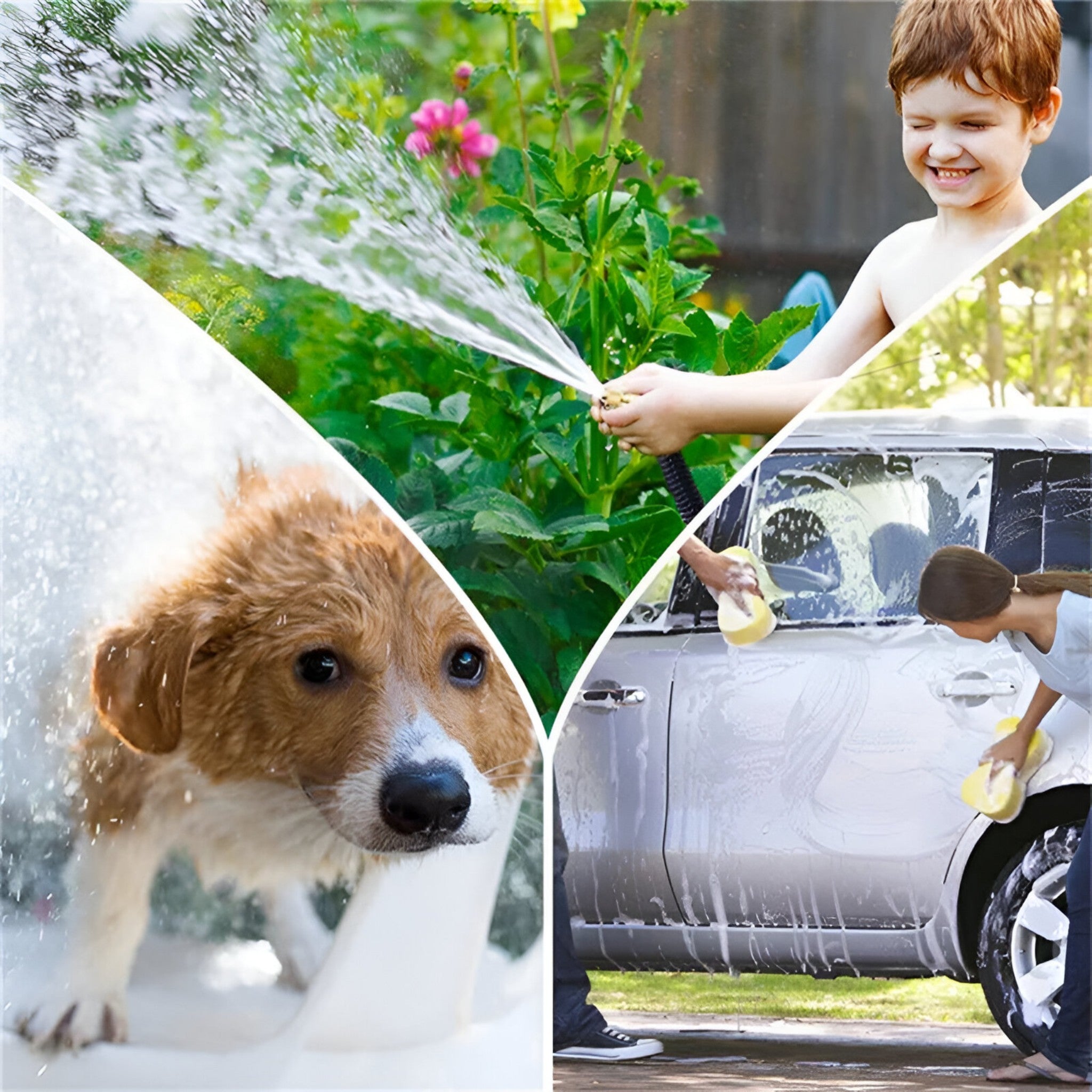 Pistola a spruzzo per giardino con tubo flessibile - Pressione regolabile per una pulizia potente - - aqua | pistola a spruzzo per giardino con tubo flessibile - pressione regolabile per una pulizia potente - € flessibile garden hose giardino hose spray pistola pistola spruzzo potente pressione pulizia - Concept Palermo