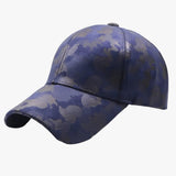Suède camouflage baseballpet voor elke look Linnen Heren Leer