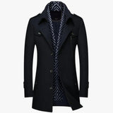 Elegant en warm - lange wollen jas voor de winter heren