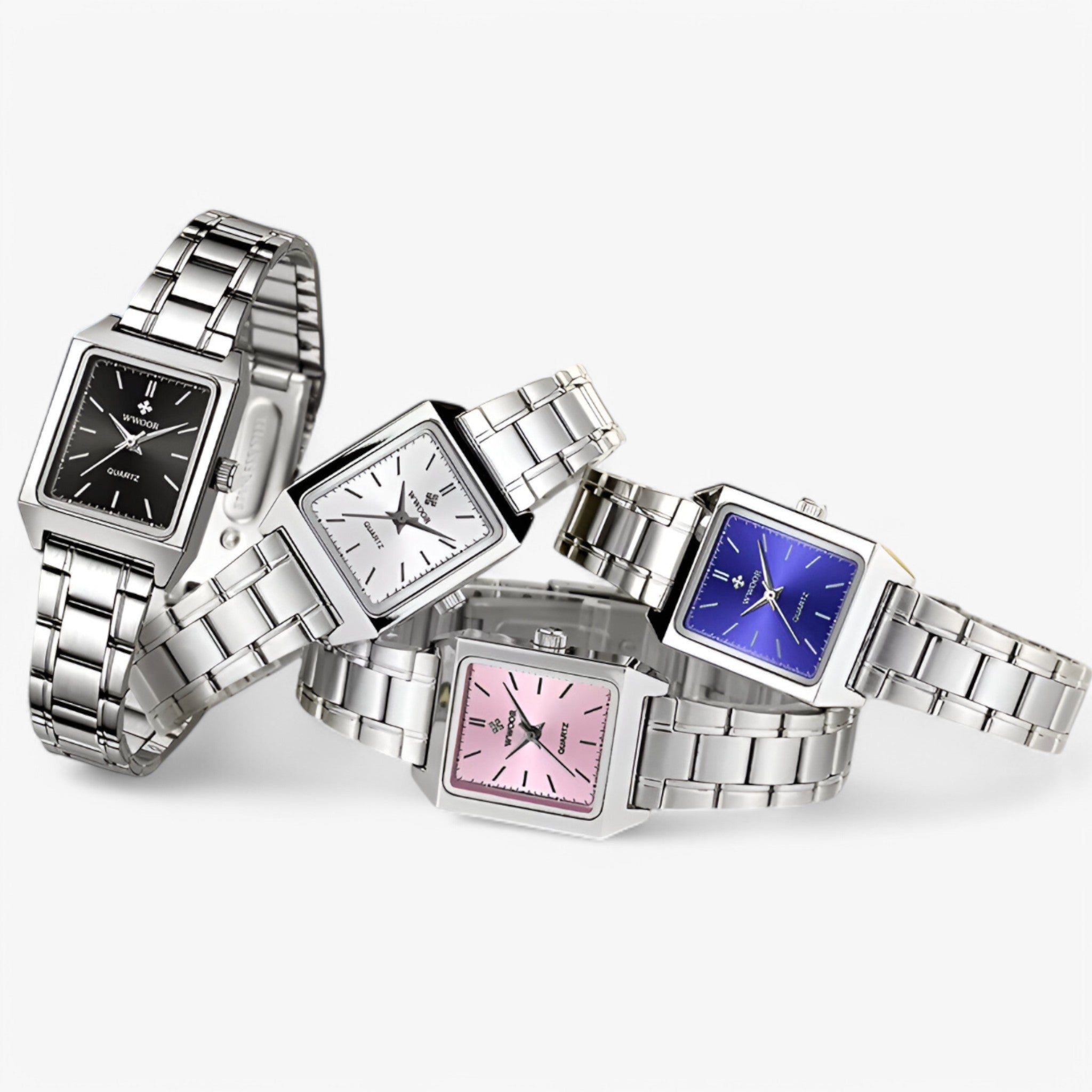 Orologio Rettangolare Lusso Donna con Diamanti, Elegante e Brillante - - diamanti orologio orologio rettangolare rettangolare watch for women watches - Concept Palermo