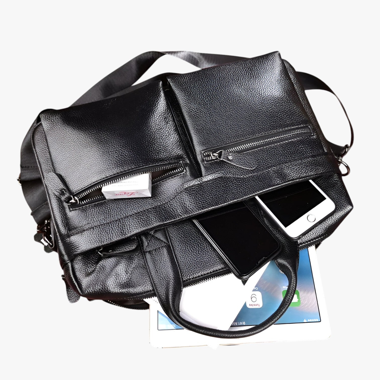 Borsa da Viaggio Uomo in Vera Pelle Valigetta Tracolla per Laptop - - Bags bags for men borsa borsa viaggio laptop pelle tracolla uomo valigetta - Concept Palermo