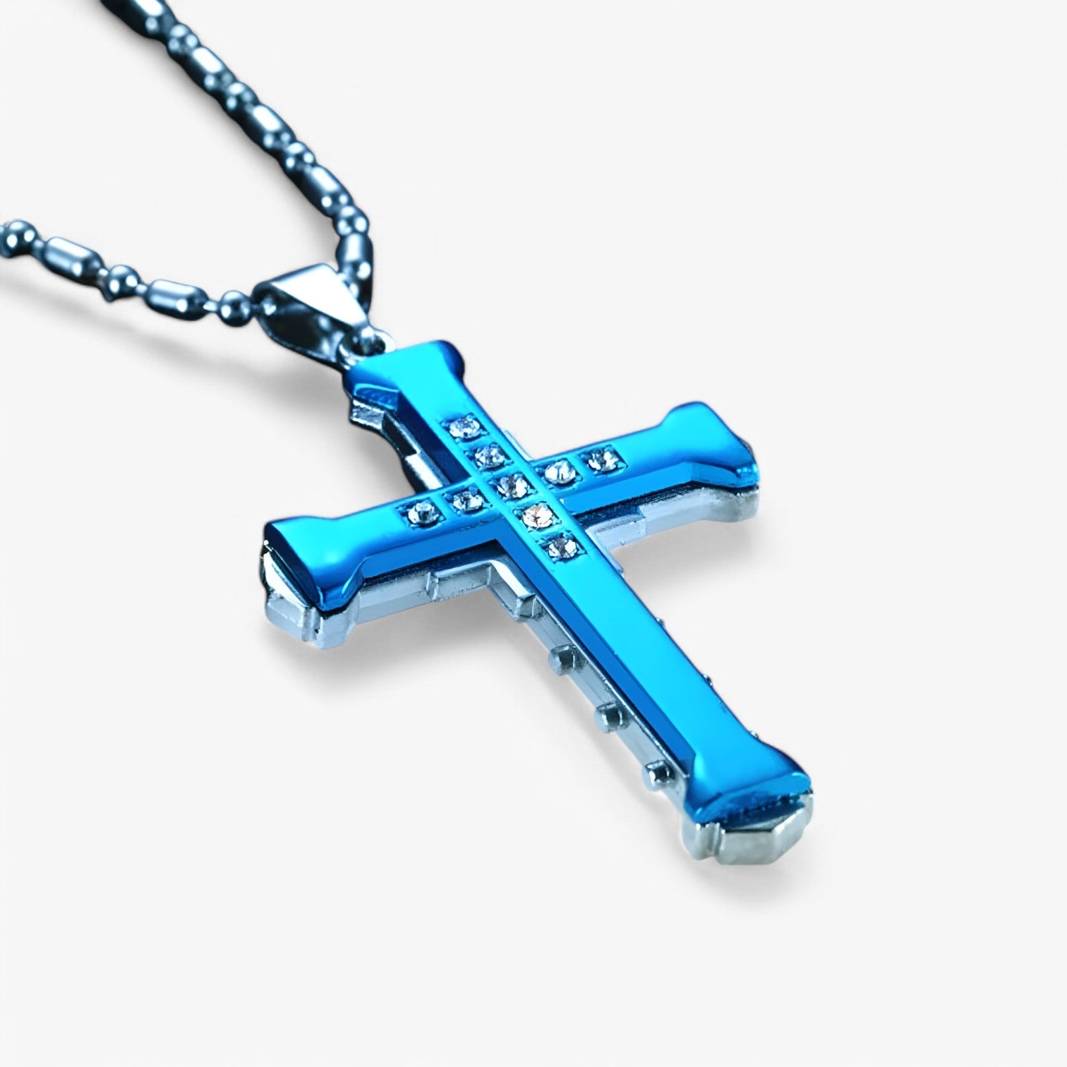 Collana a croce in cristallo splendente – Stile e significato Lana - - collana collana croce cristallo croce jewelry lana mens accessory Necklace necklace for men NECKLACES significato splendente - Concept Palermo