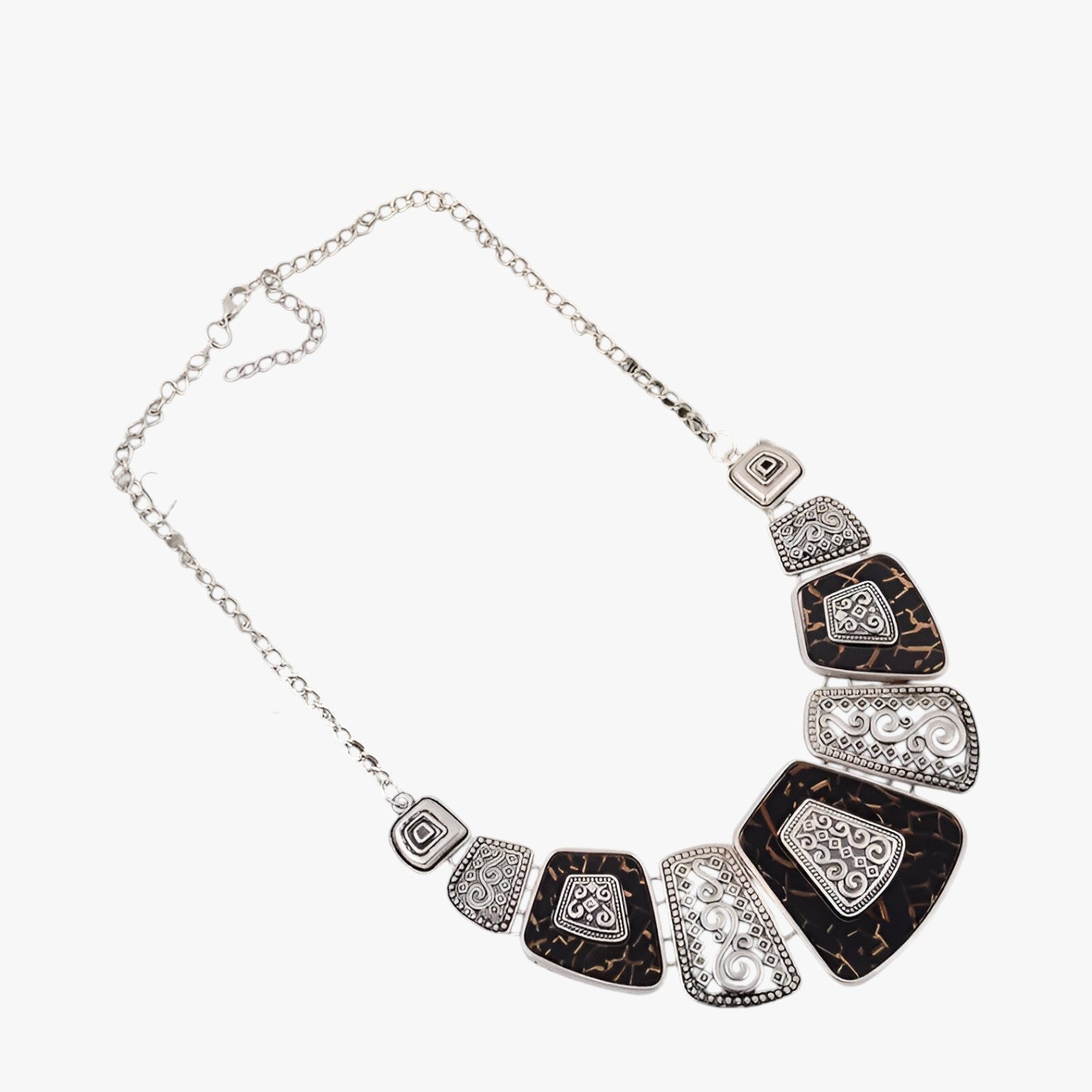 Stile audace, fascino senza tempo - Argento nero - audace elegant womens necklaces fascino Fashion Necklaces jewelry Necklace Necklaces for Women stile stile audace tempo - Concept Palermo