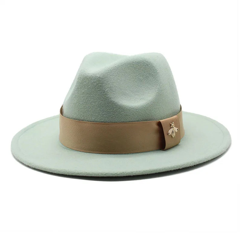 Cappello Fedora da donna: e alla moda per le occasioni formali - Verde salvia - alla beach hat bucket hats cappello cappello fedora donna fedora floppy hat formali Hat Hat for girls moda occasioni straw hat summer hat sun hat Sun Hats wide brim hat women hat - Concept Palermo