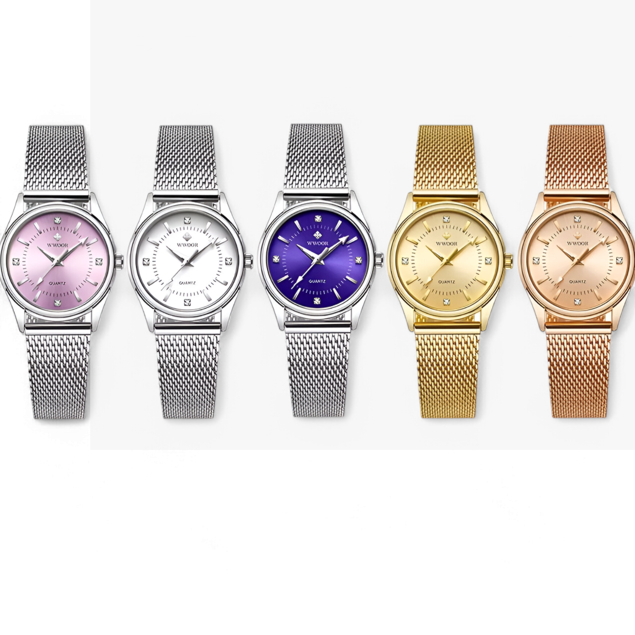 Orologio Donna Lusso Dorato in Acciaio Inox con Diamanti, Elegante e Raffinato - - diamanti donna femminile moda orologio orologio donna polso watch for women watches - Concept Palermo