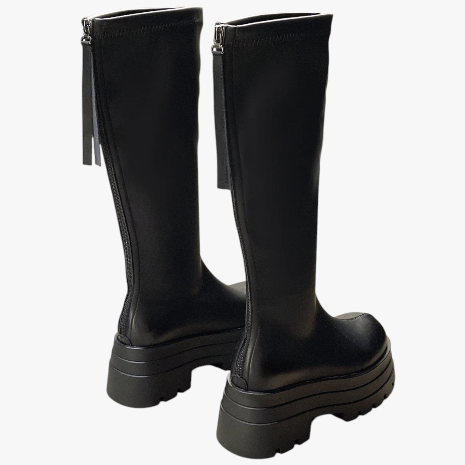 Stivali Donna Moda Trendy con Zip, Suola Spessa & Comfort Extra sopra il Ginocchio - - Boots & Shoes comfort donna extra ginocchio moda shoes shoes for women sopra spessa - Concept Palermo