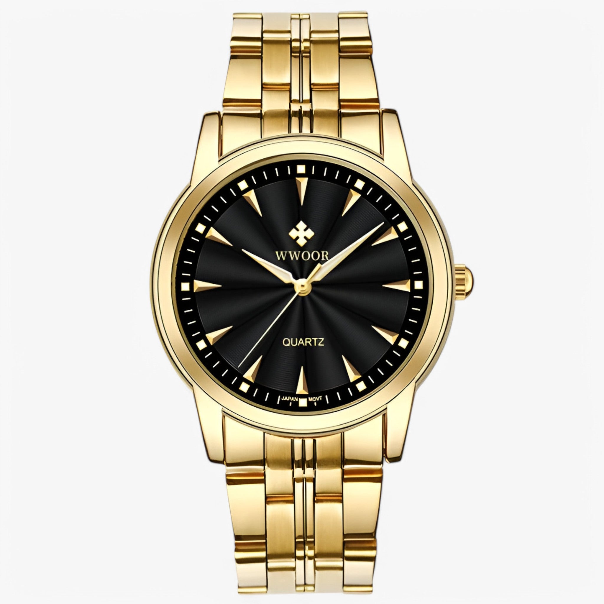 Orologio di lusso in oro inox Acciaio Uomo - Oro Nero - accessoires acciaio horloges inox orologio orologio inox uomo watches - Concept Palermo