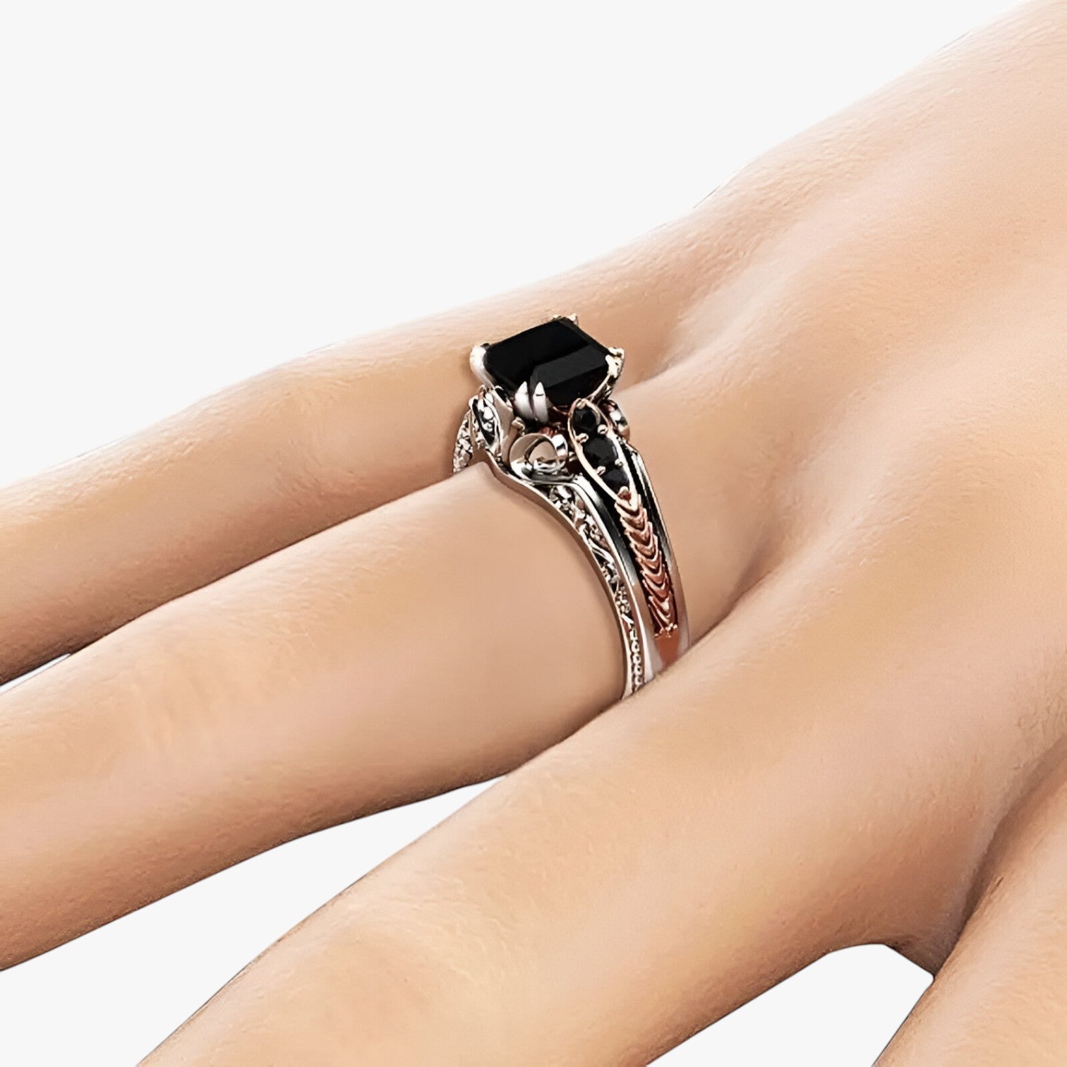 Anello in argento 925 con diamante naturale da 1 carato - - anello anello diamante carato diamante jewelry naturale Rings womens ring - Concept Palermo
